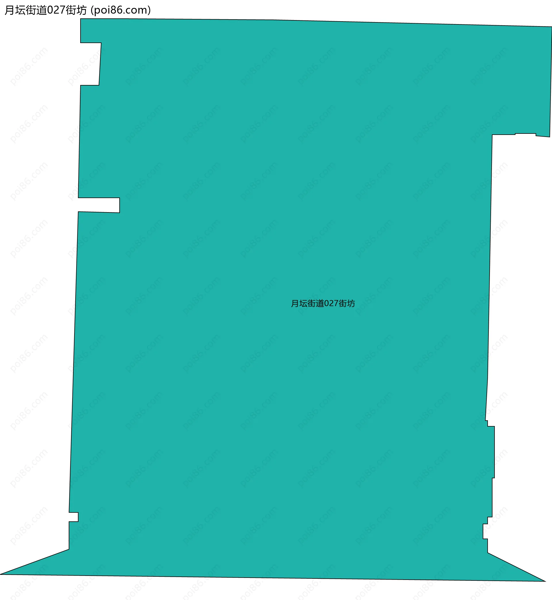 月坛街道027街坊边界地图