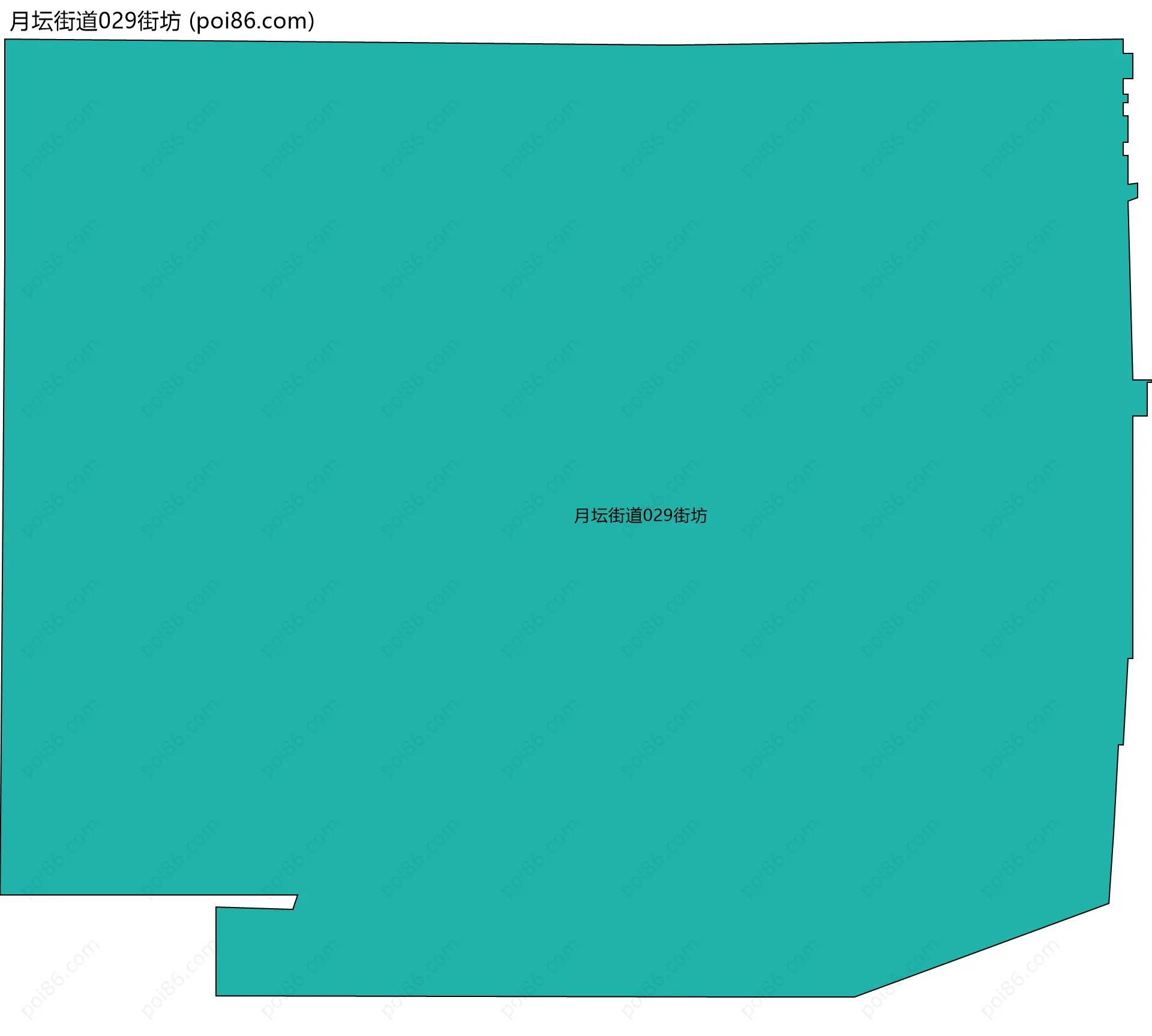 月坛街道029街坊边界地图