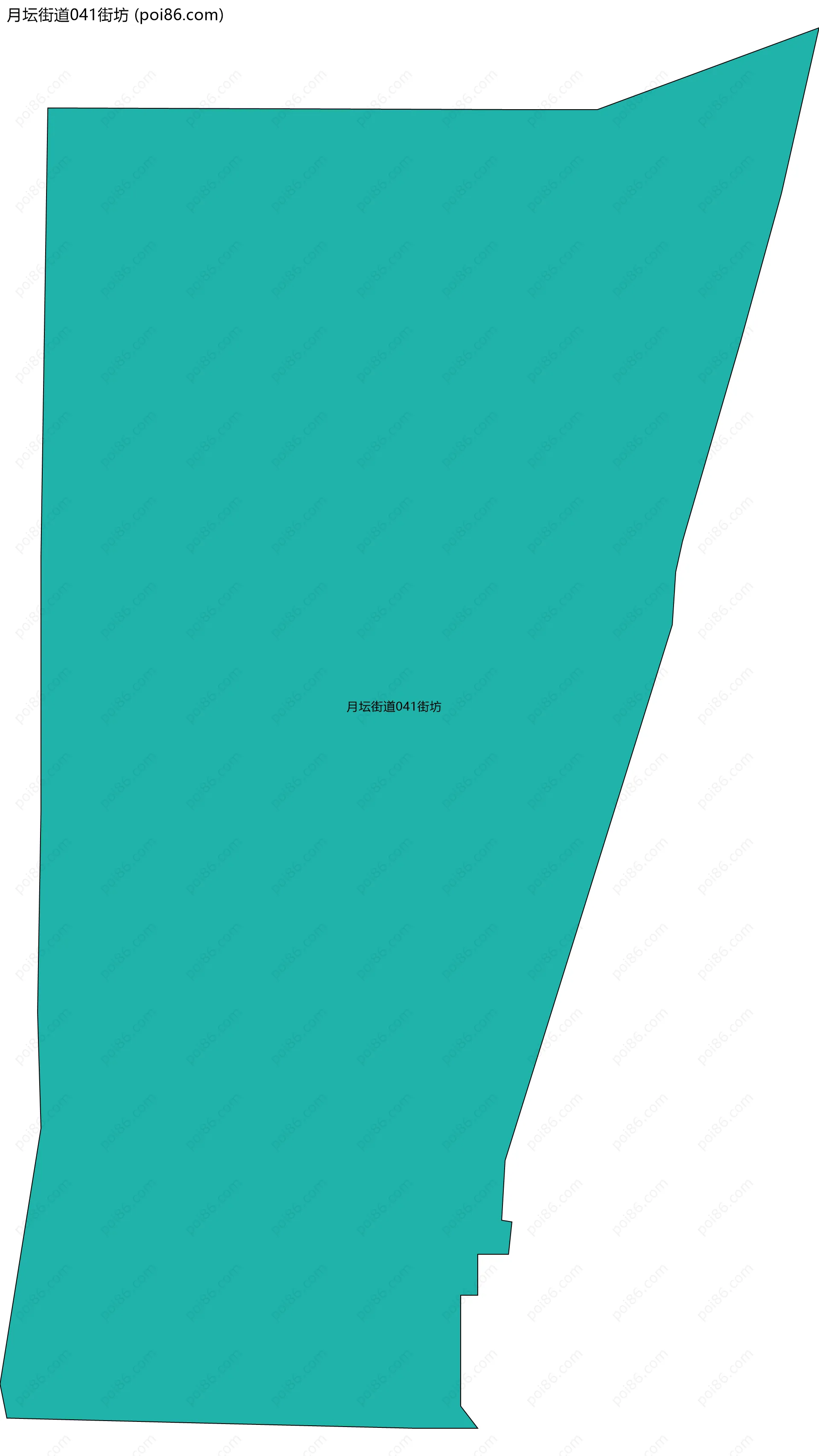 月坛街道041街坊边界地图