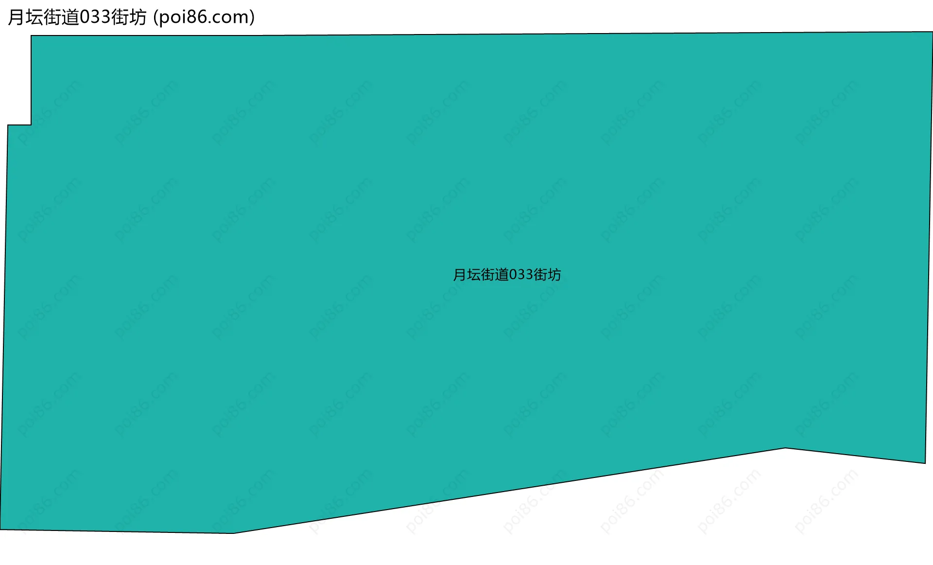 月坛街道033街坊边界地图