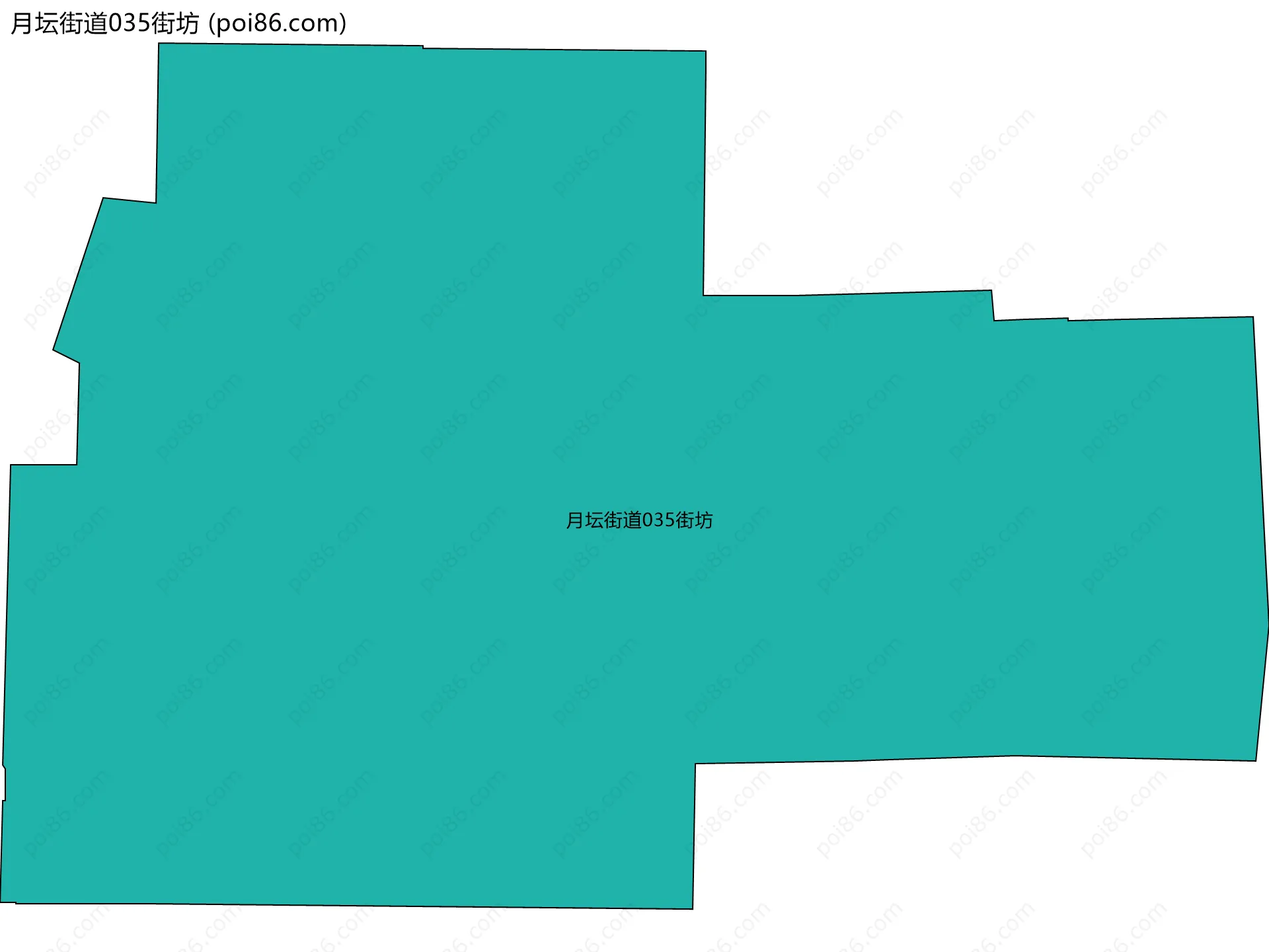 月坛街道035街坊边界地图