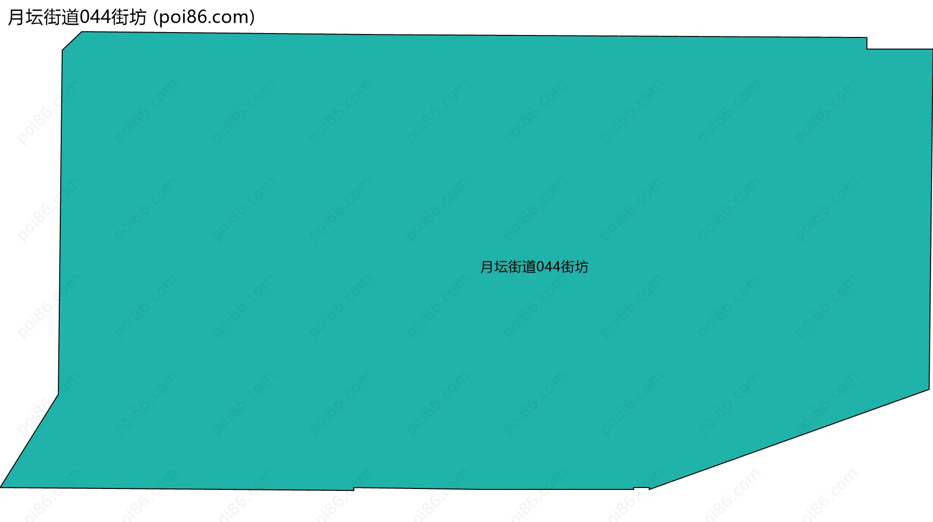 月坛街道044街坊边界地图