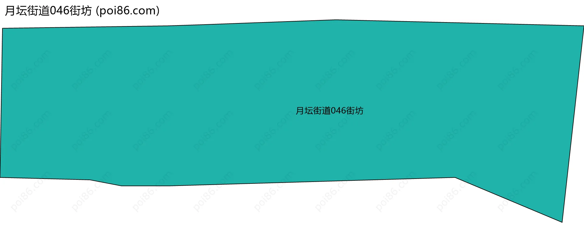 月坛街道046街坊边界地图