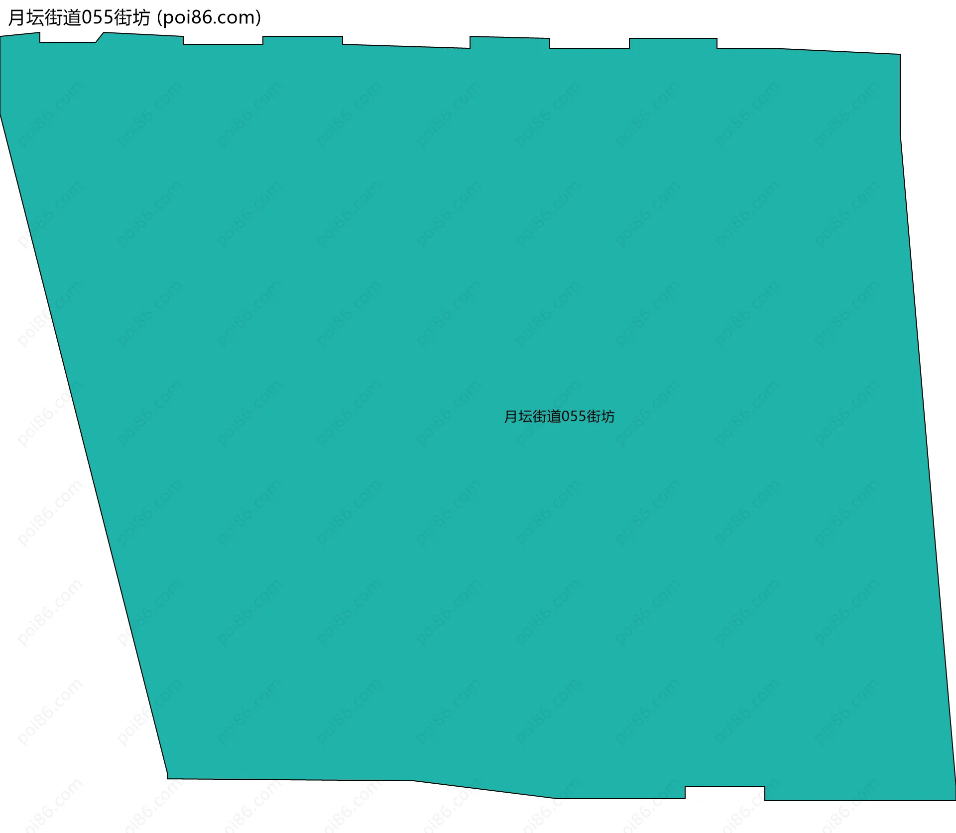 月坛街道055街坊边界地图