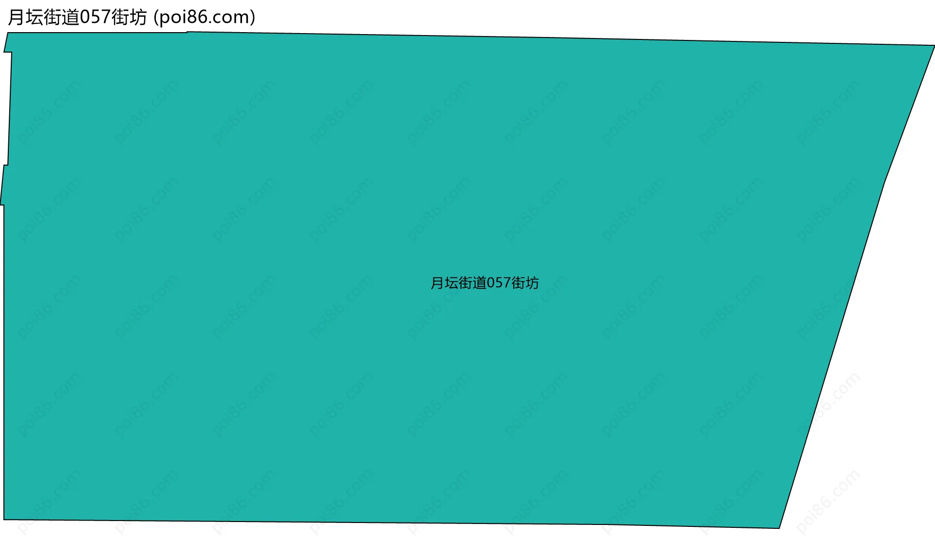 月坛街道057街坊边界地图