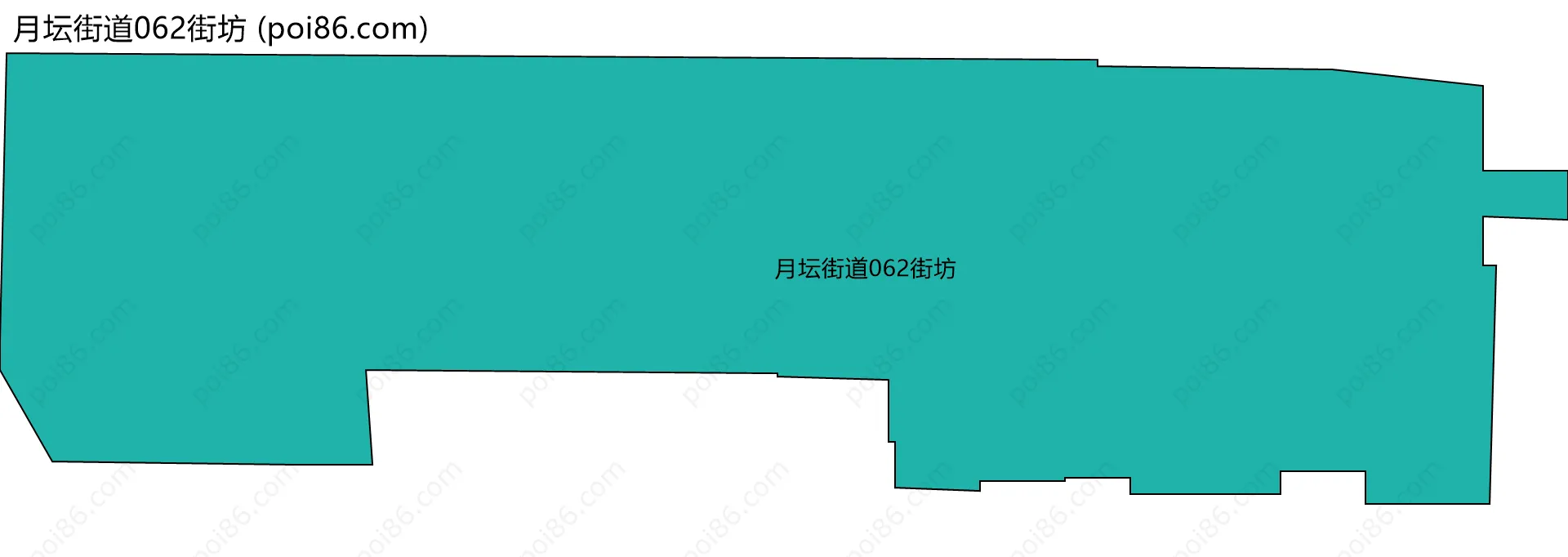 月坛街道062街坊边界地图