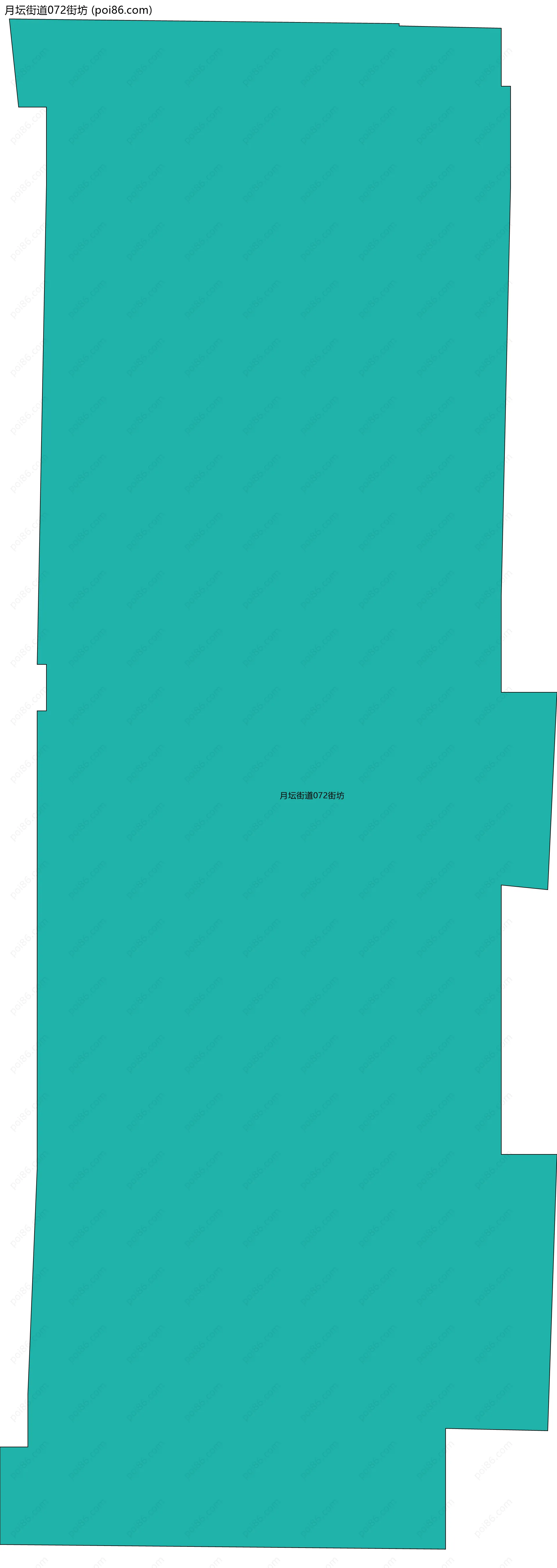 月坛街道072街坊边界地图