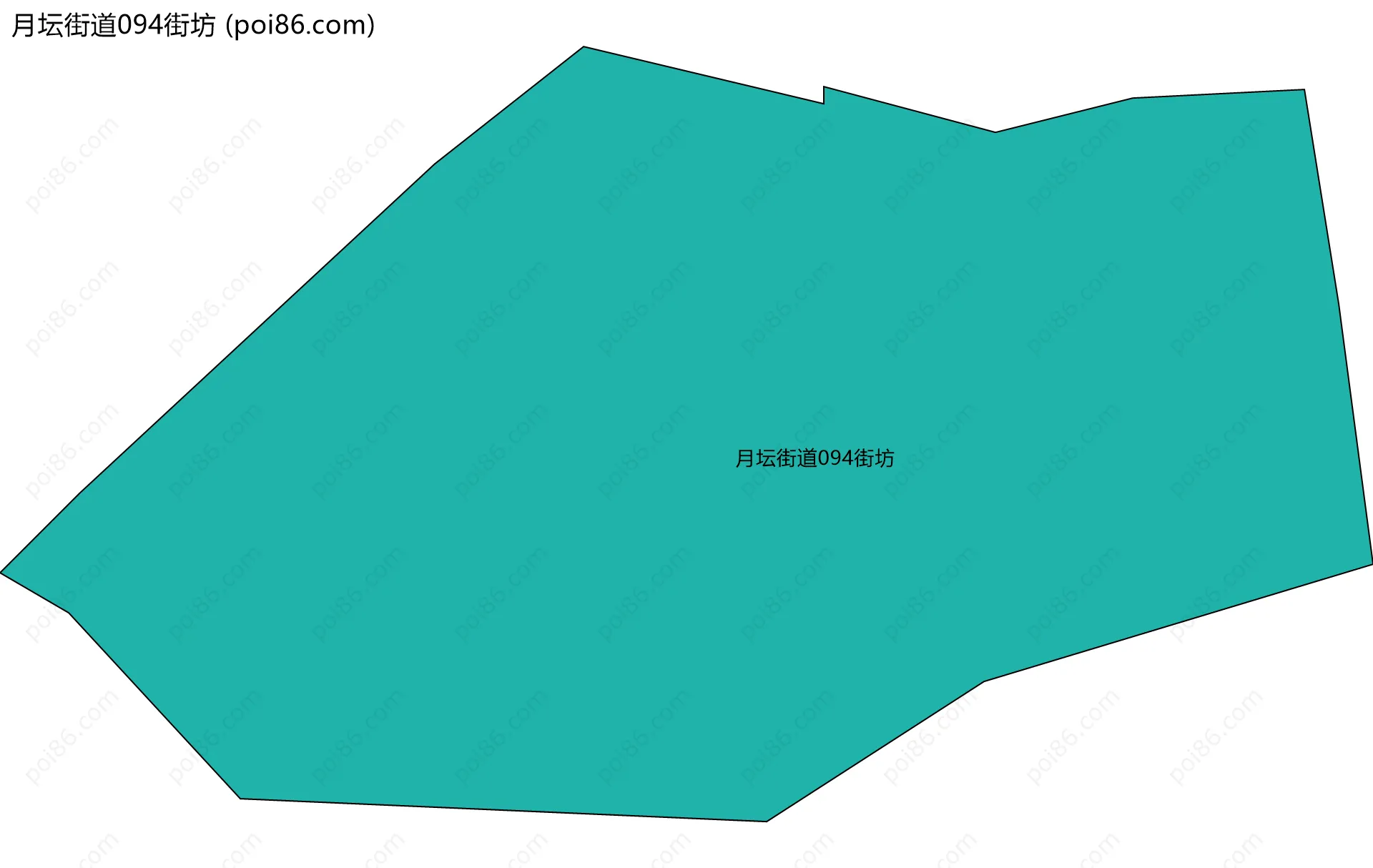 月坛街道094街坊边界地图