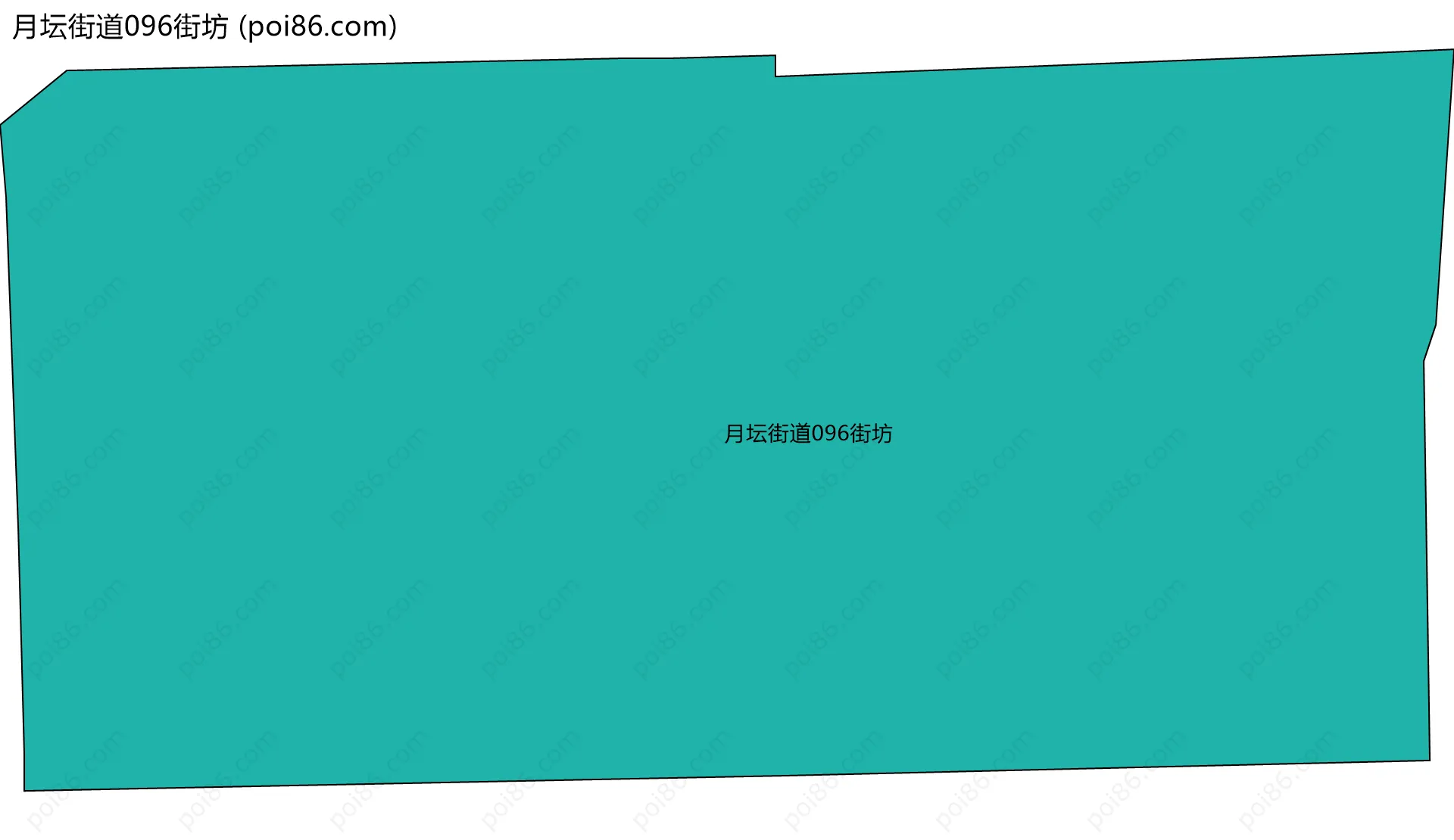 月坛街道096街坊边界地图