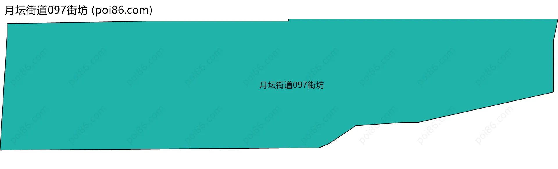 月坛街道097街坊边界地图