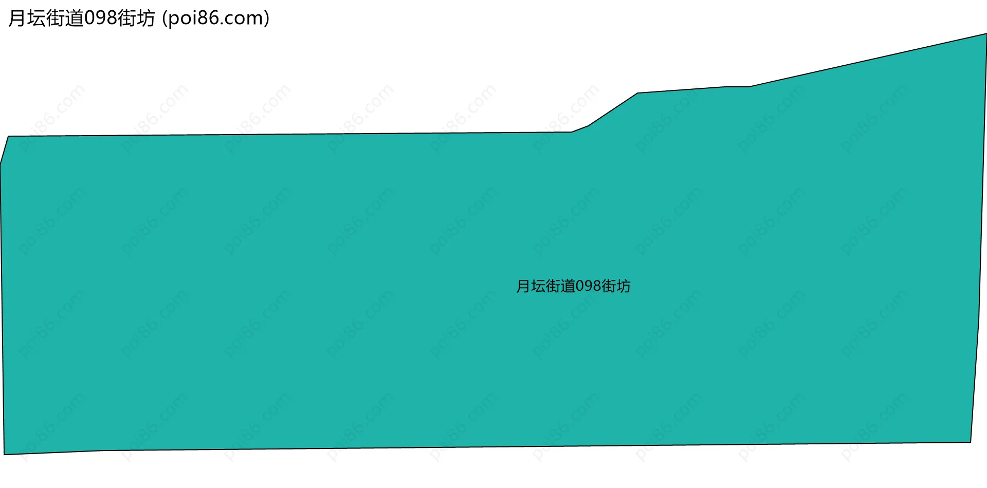 月坛街道098街坊边界地图