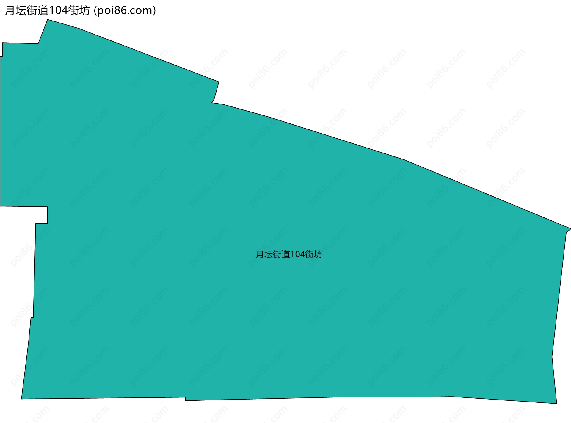 月坛街道104街坊边界地图