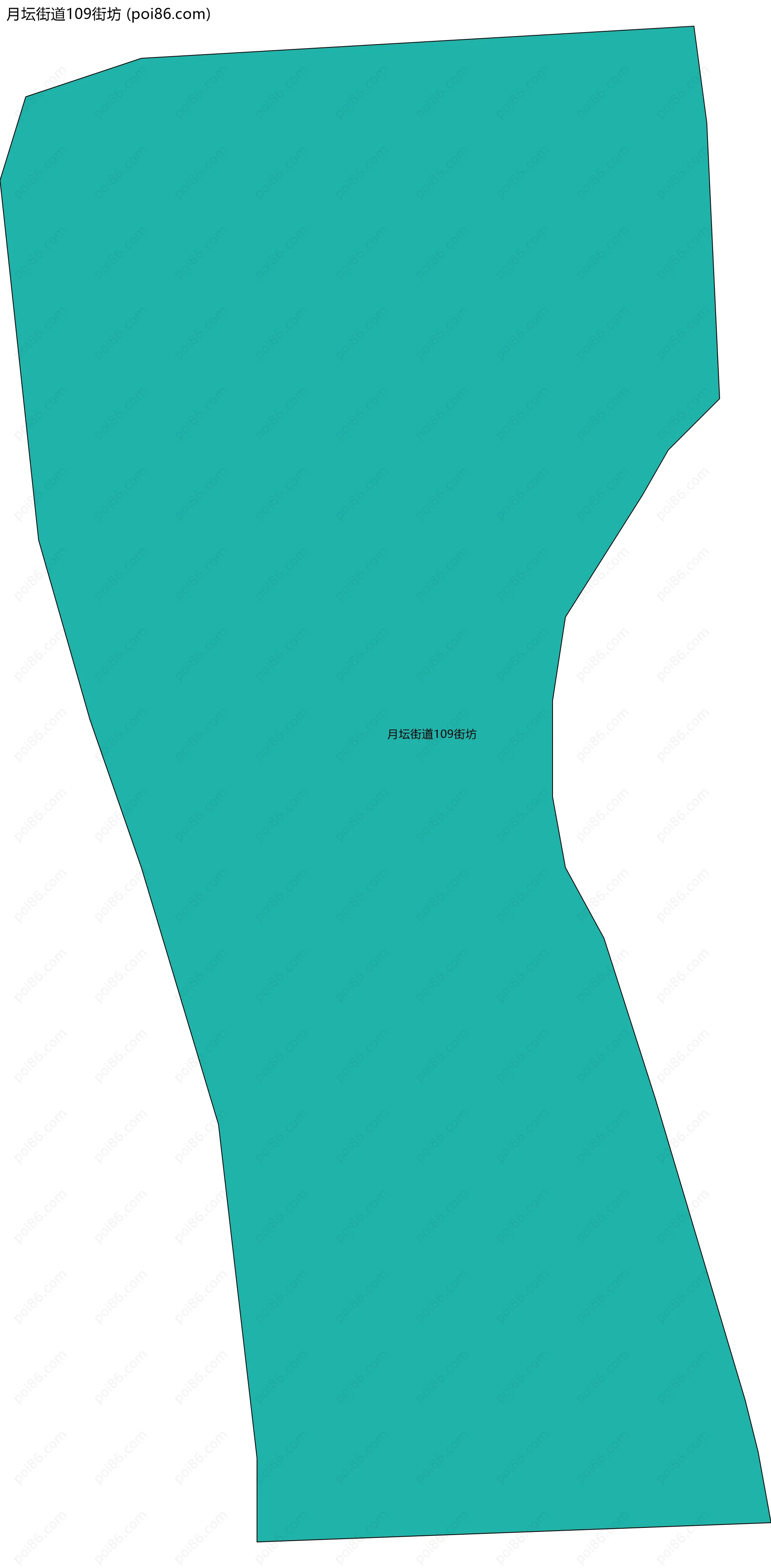 月坛街道109街坊边界地图