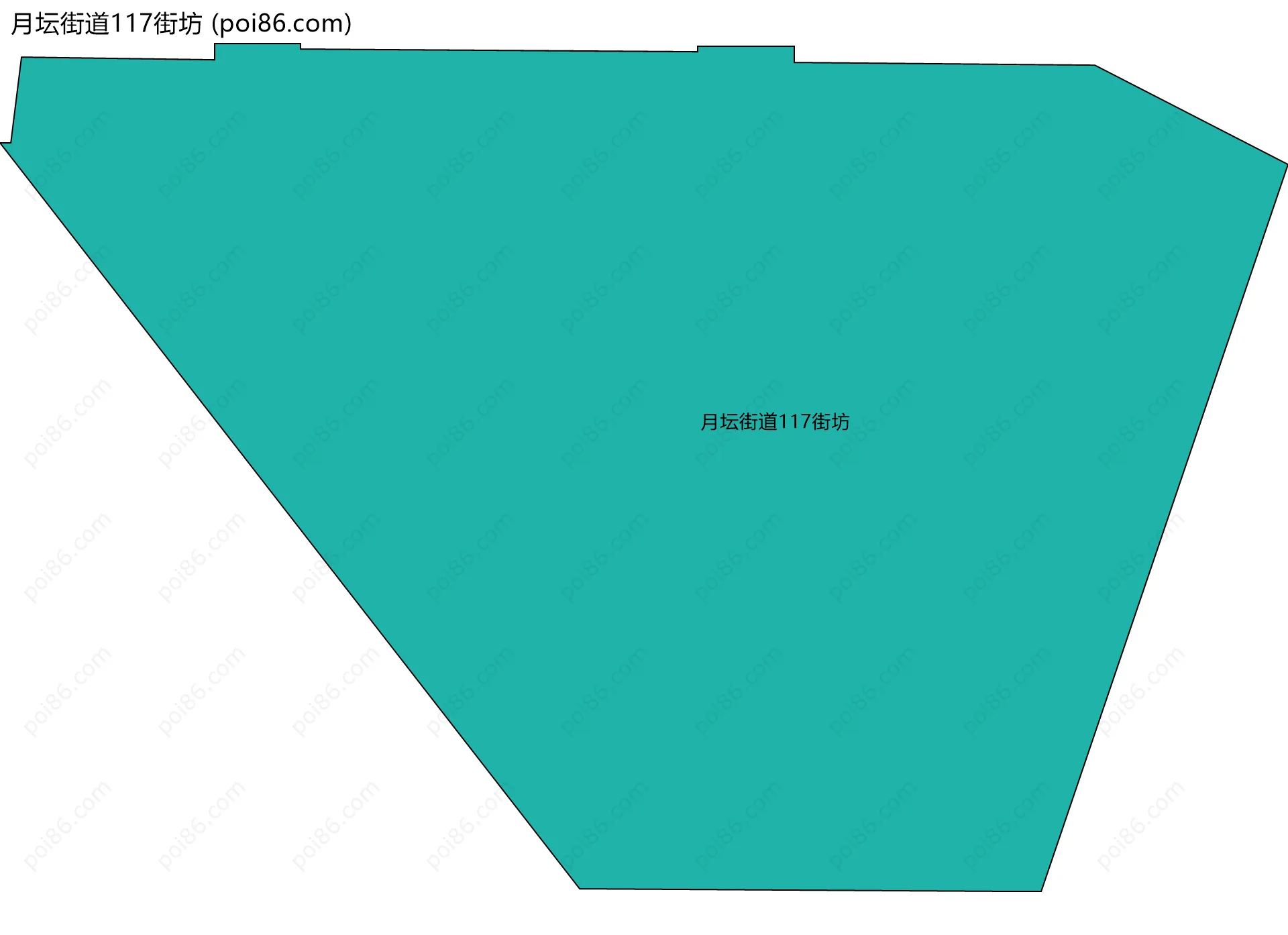 月坛街道117街坊边界地图