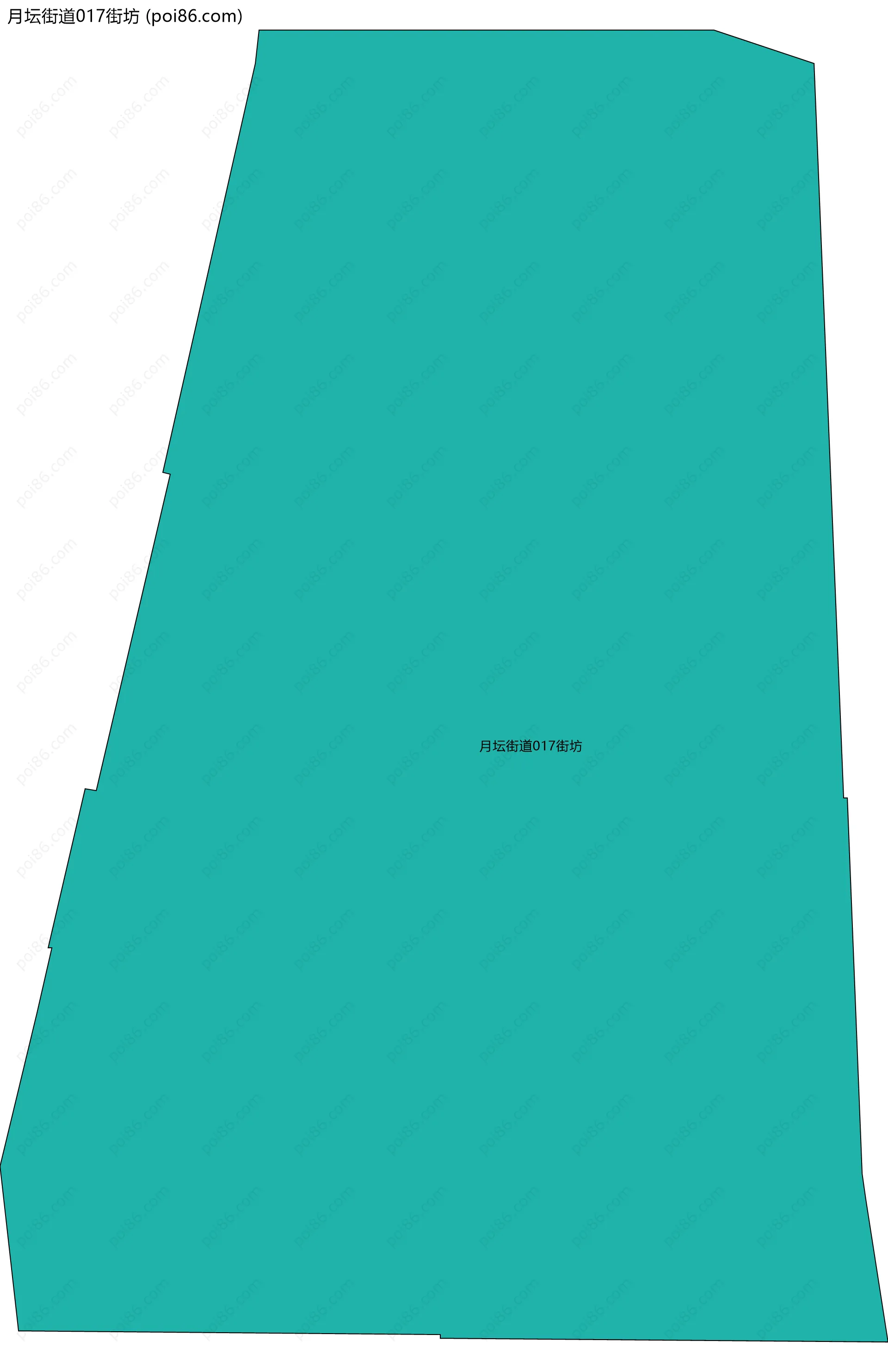 月坛街道017街坊边界地图