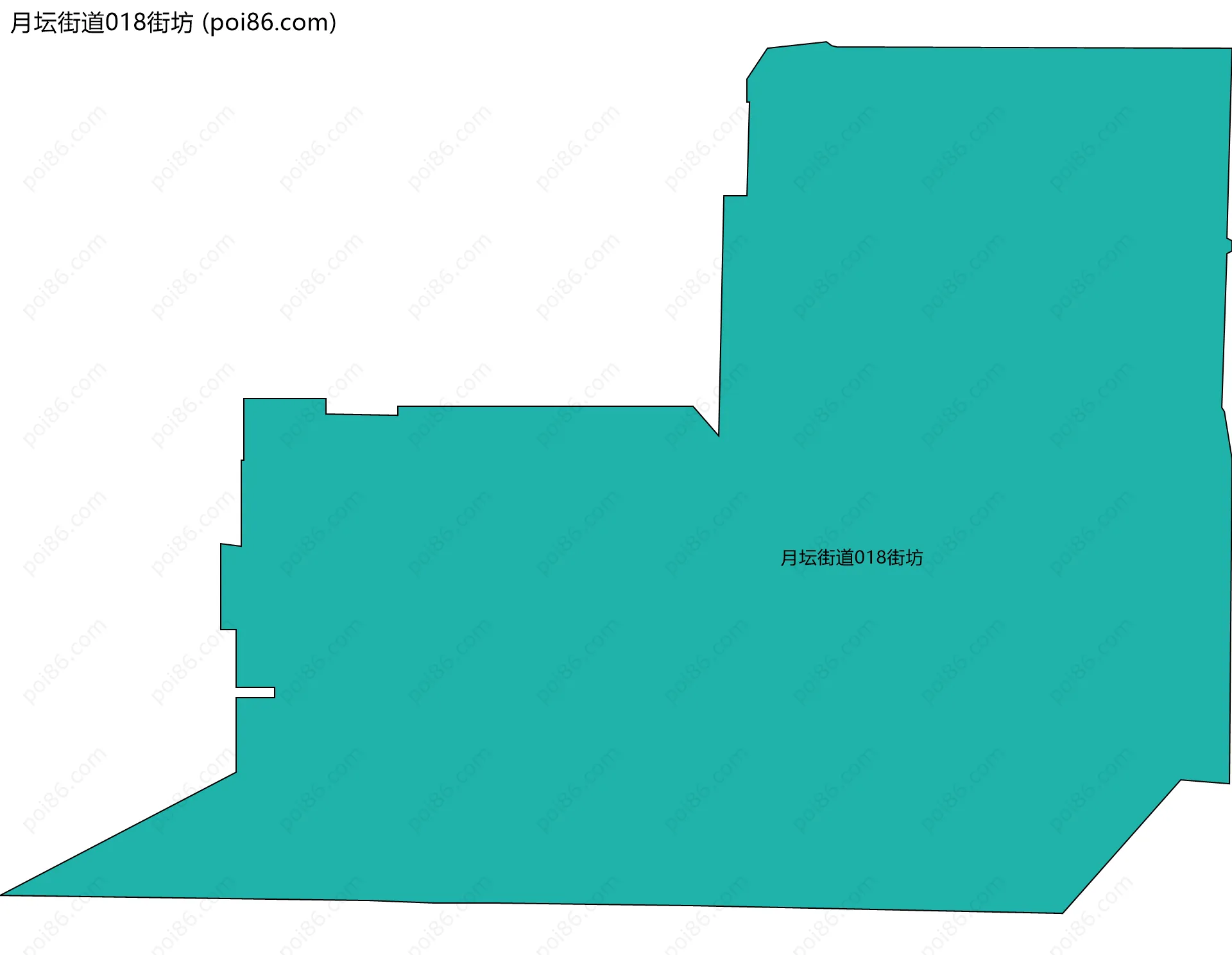 月坛街道018街坊边界地图
