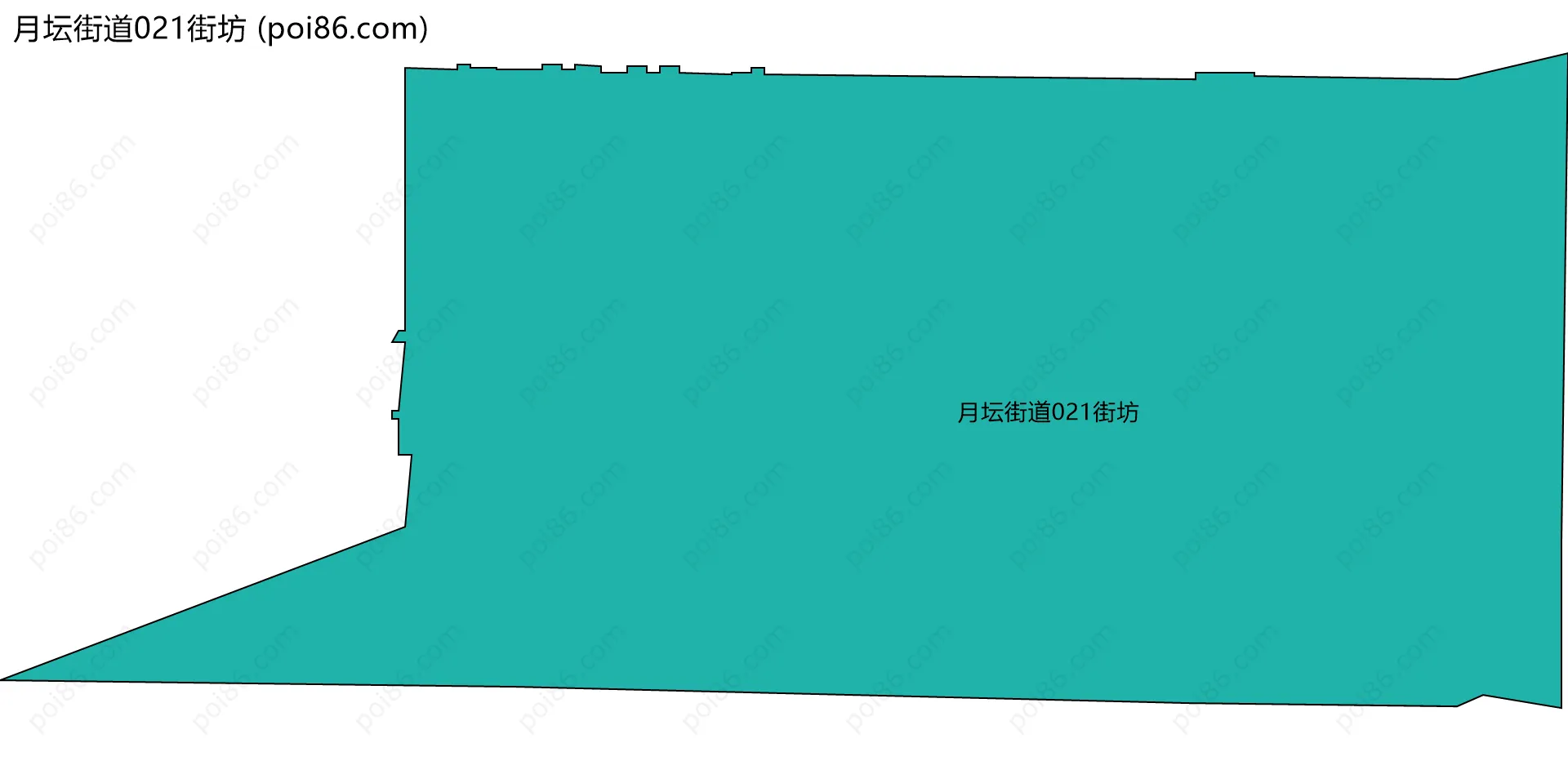月坛街道021街坊边界地图