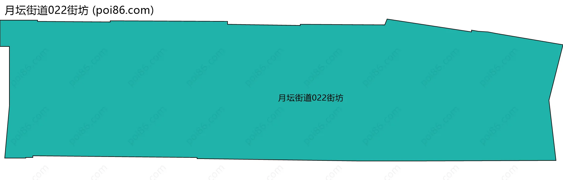 月坛街道022街坊边界地图