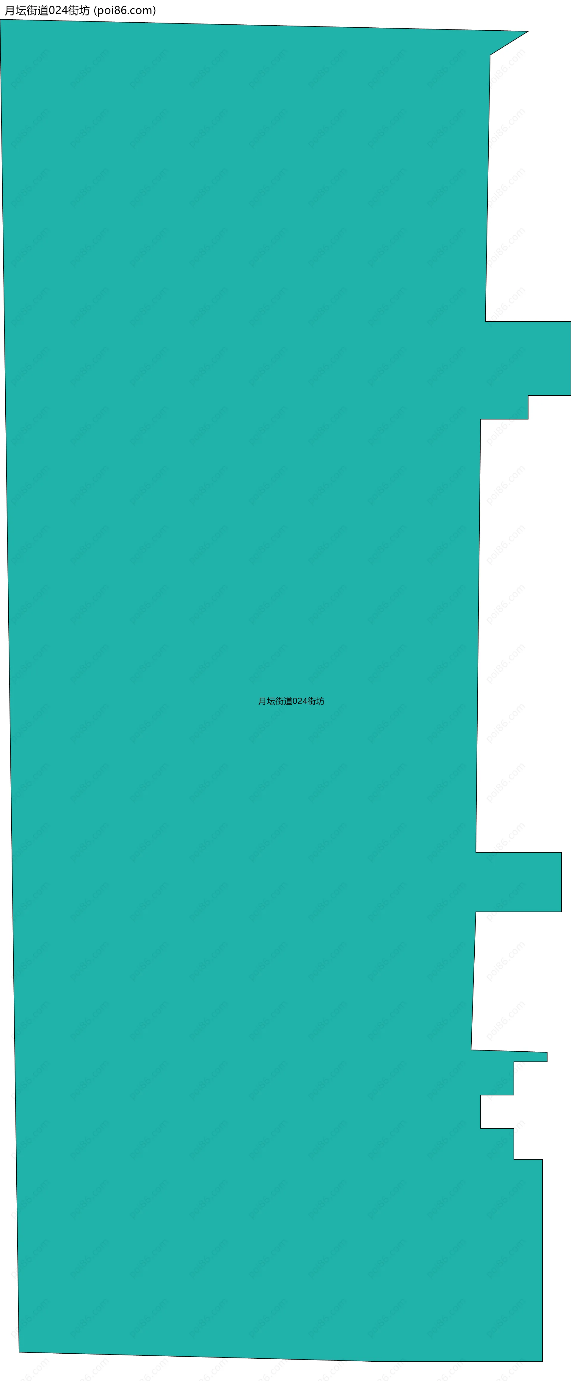 月坛街道024街坊边界地图