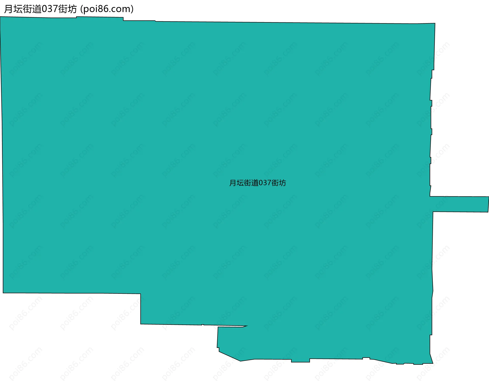 月坛街道037街坊边界地图