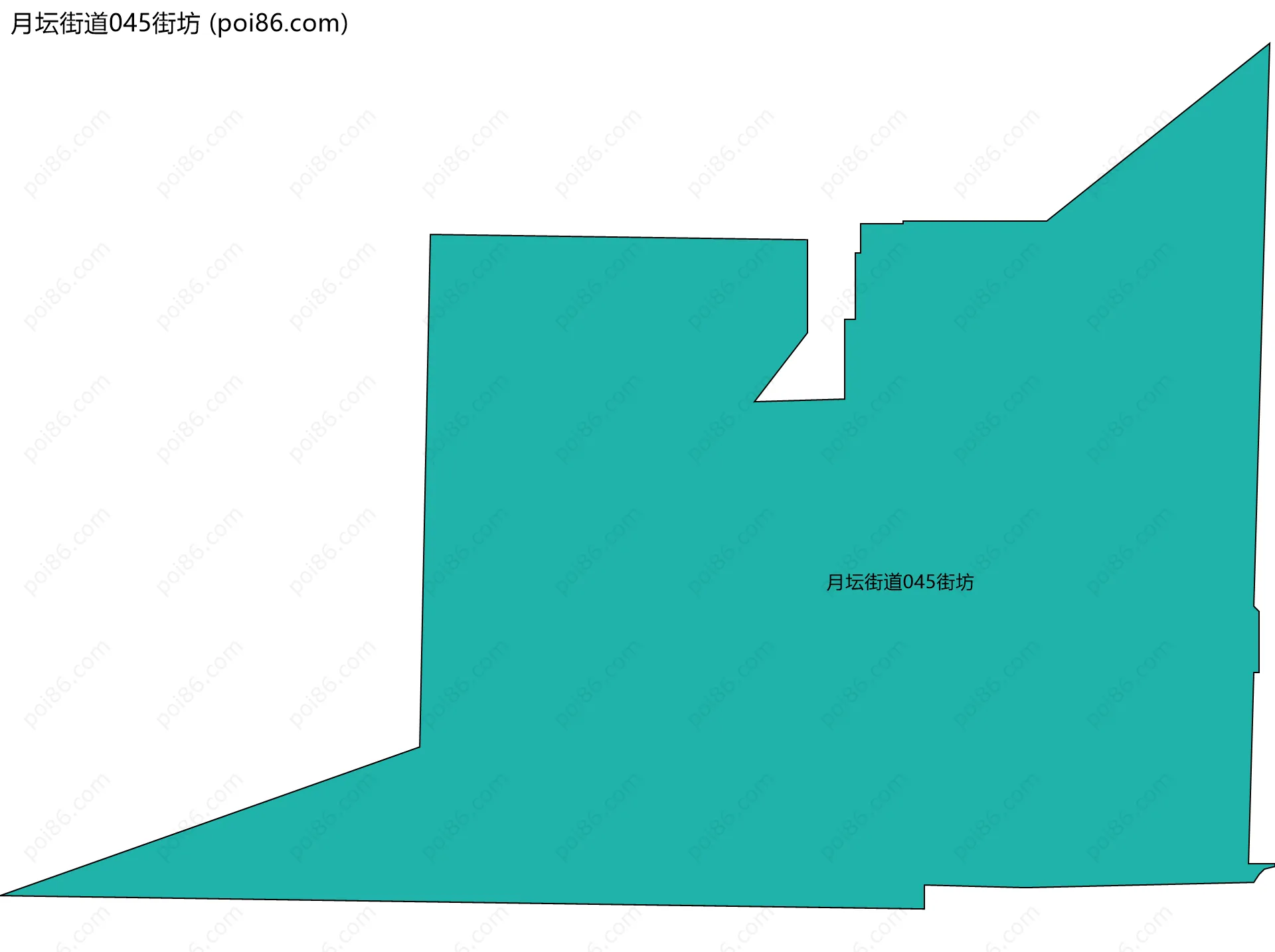 月坛街道045街坊边界地图