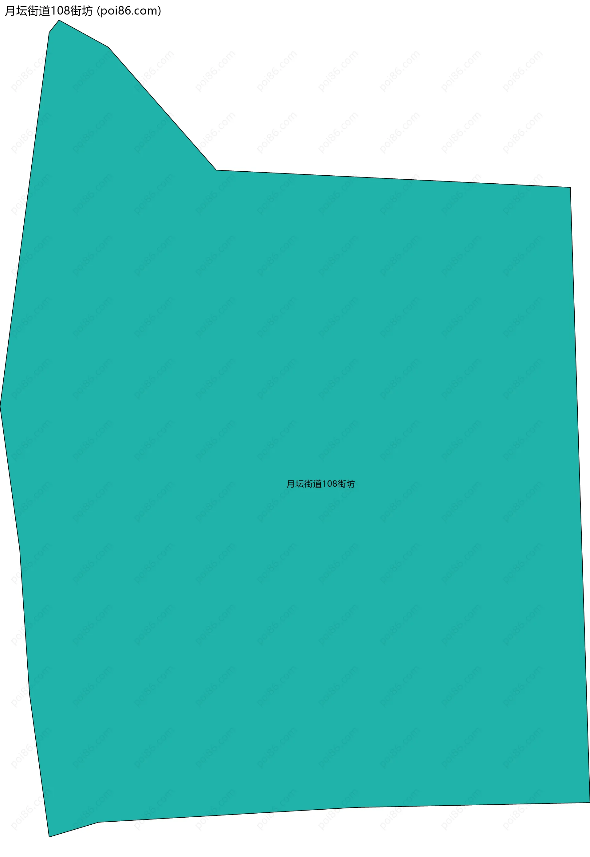 月坛街道108街坊边界地图