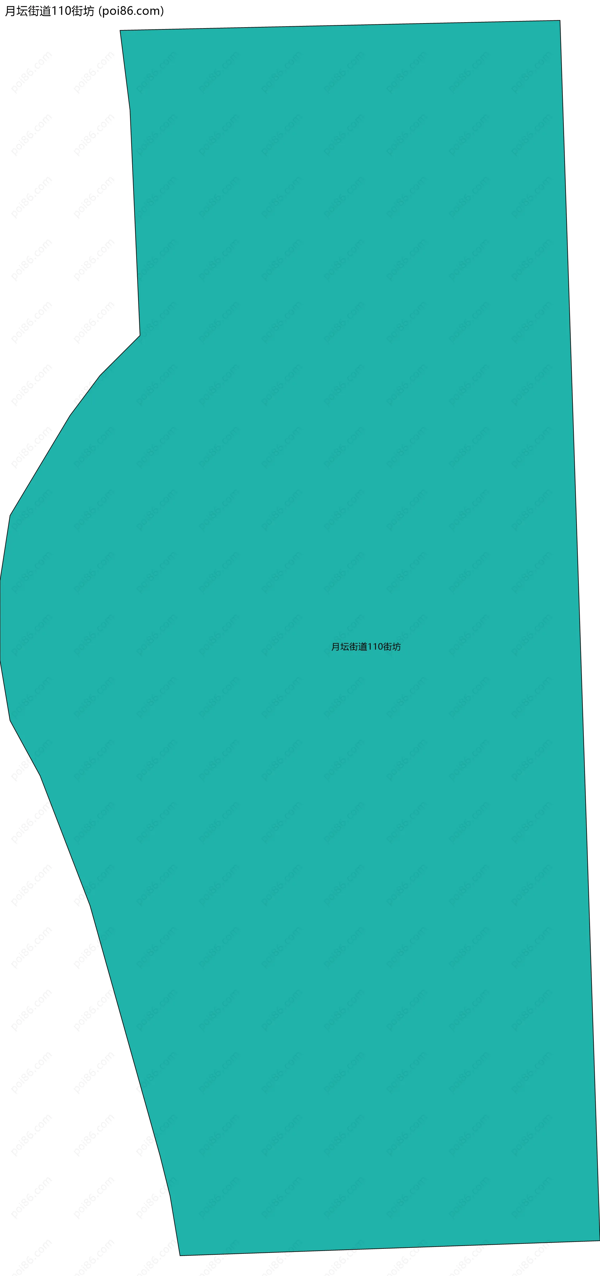 月坛街道110街坊边界地图