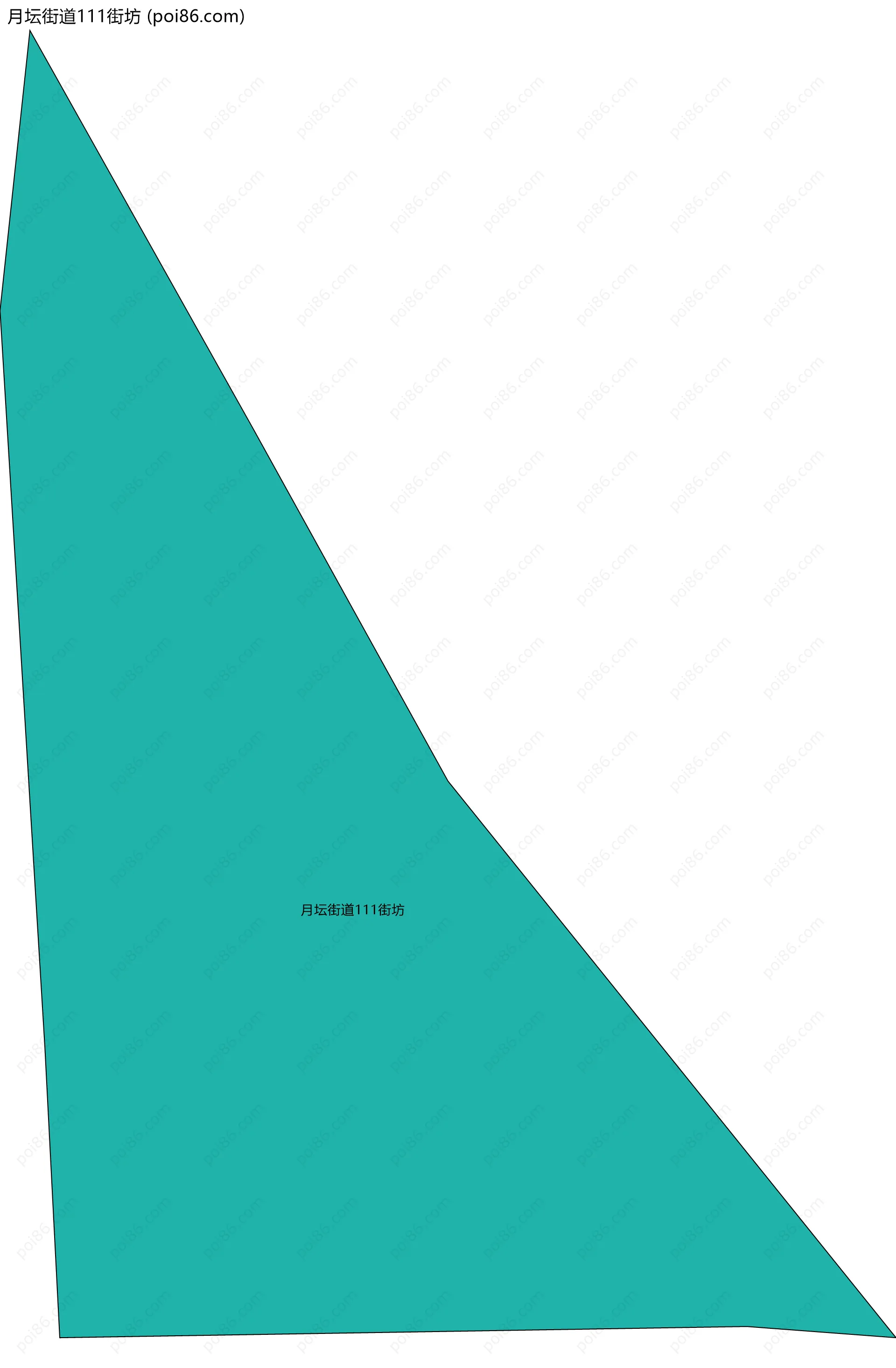 月坛街道111街坊边界地图