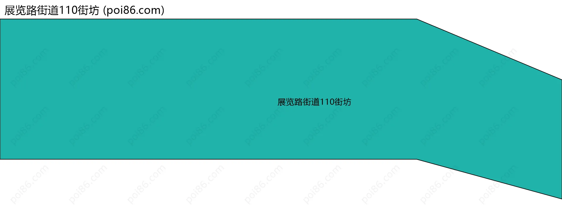 展览路街道110街坊边界地图