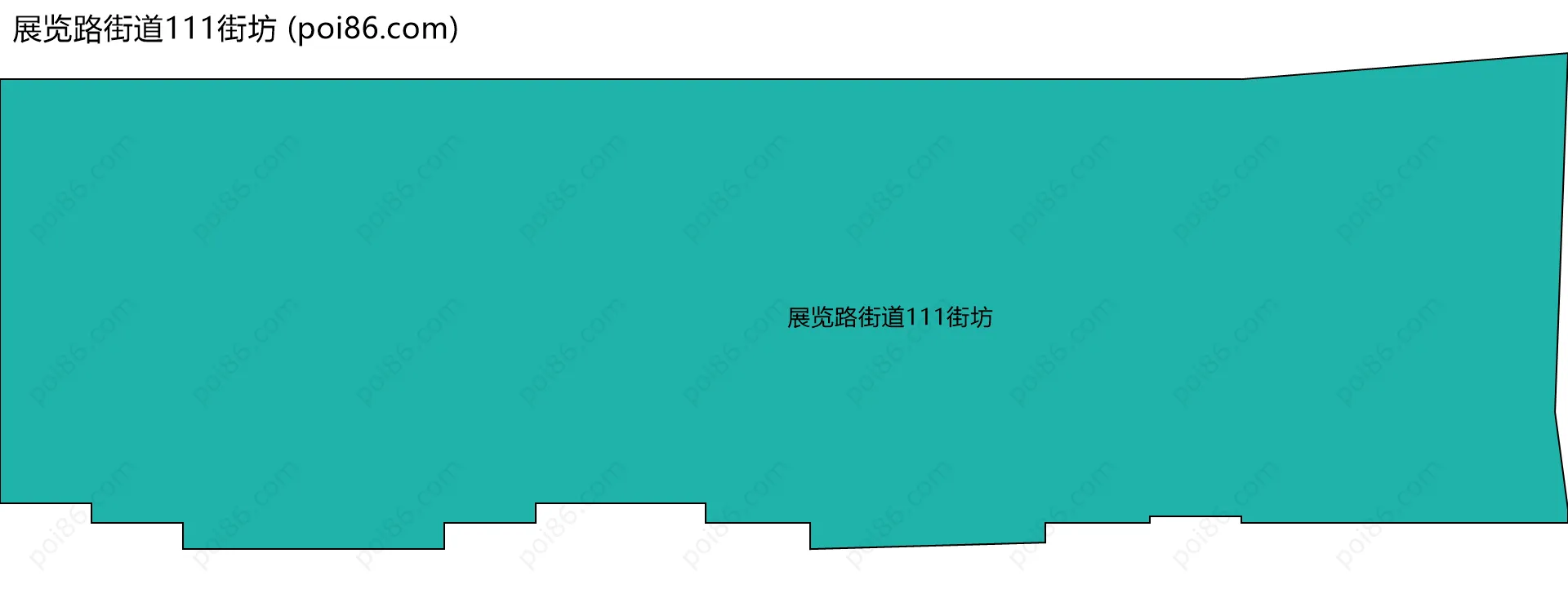展览路街道111街坊边界地图