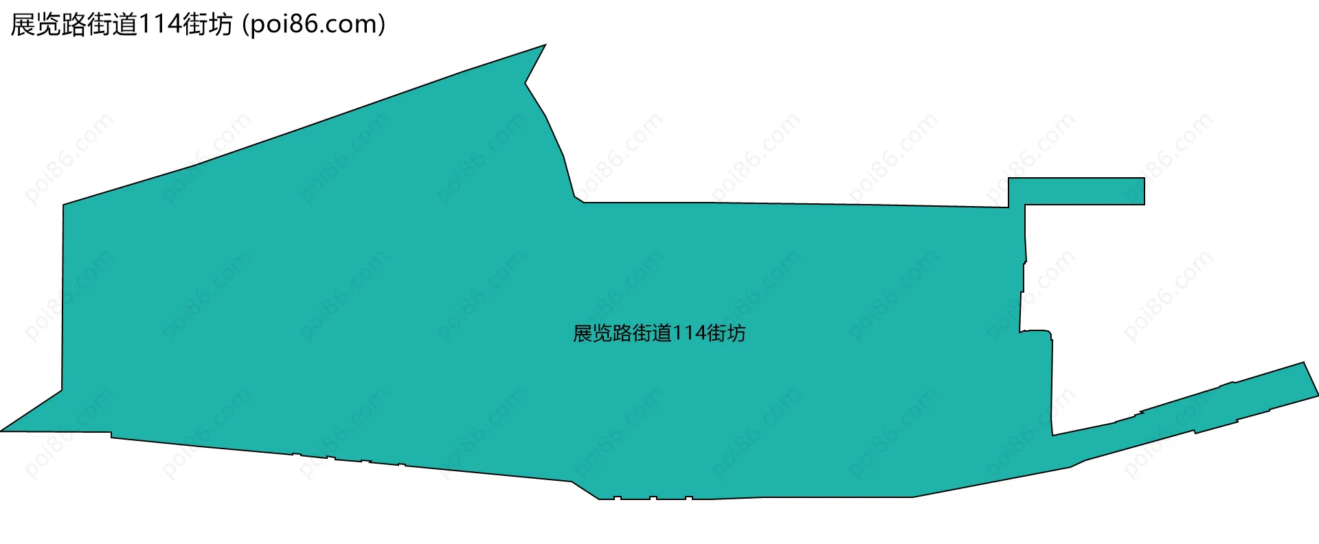 展览路街道114街坊边界地图