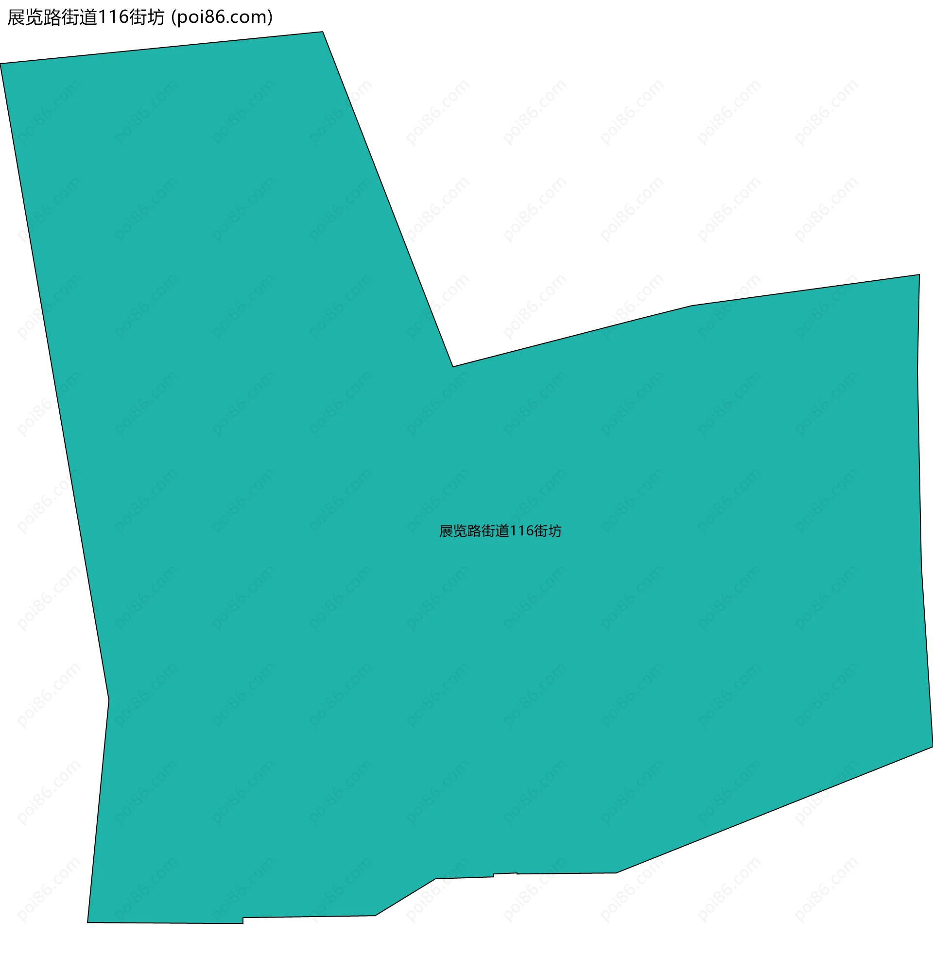 展览路街道116街坊边界地图