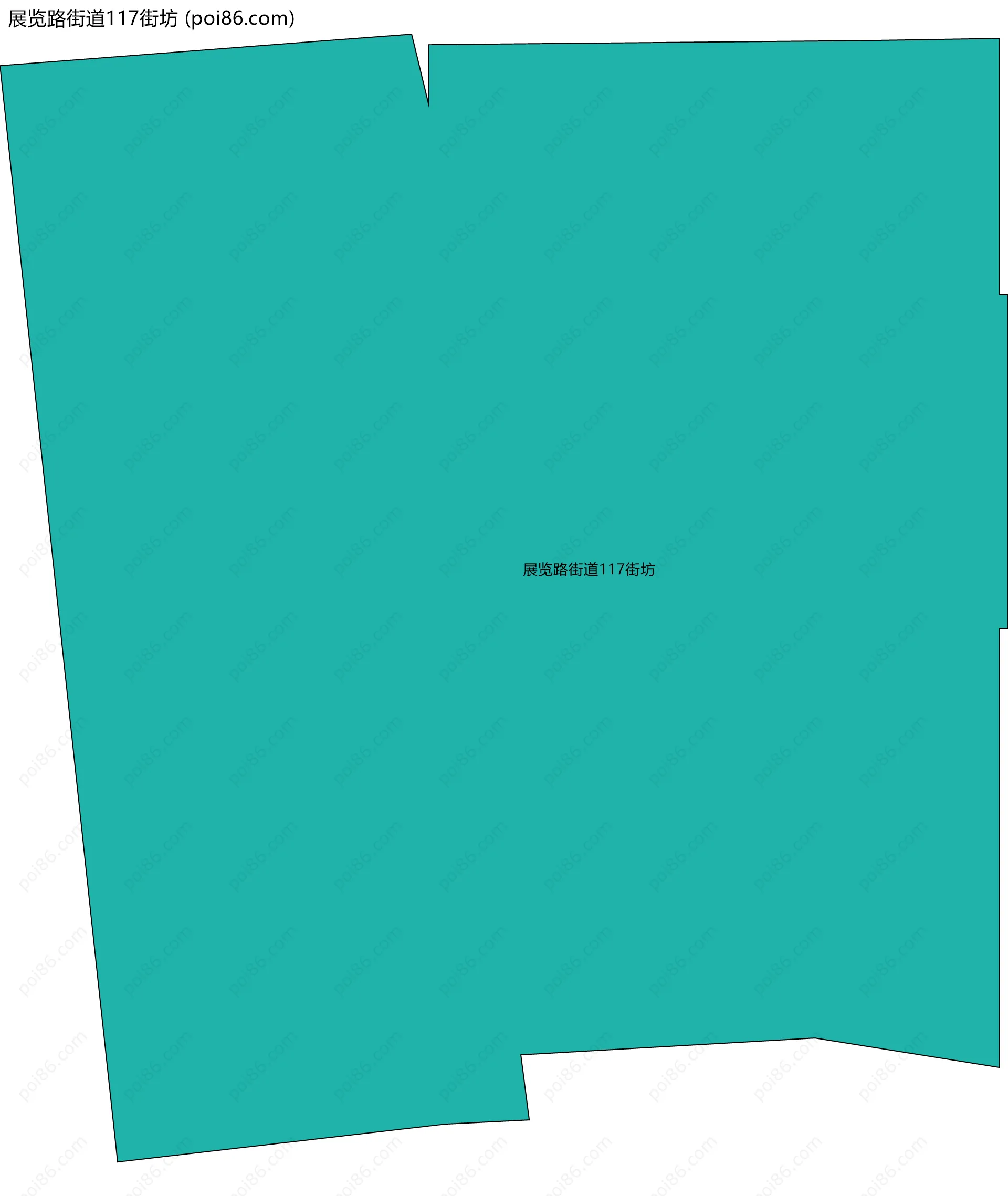 展览路街道117街坊边界地图