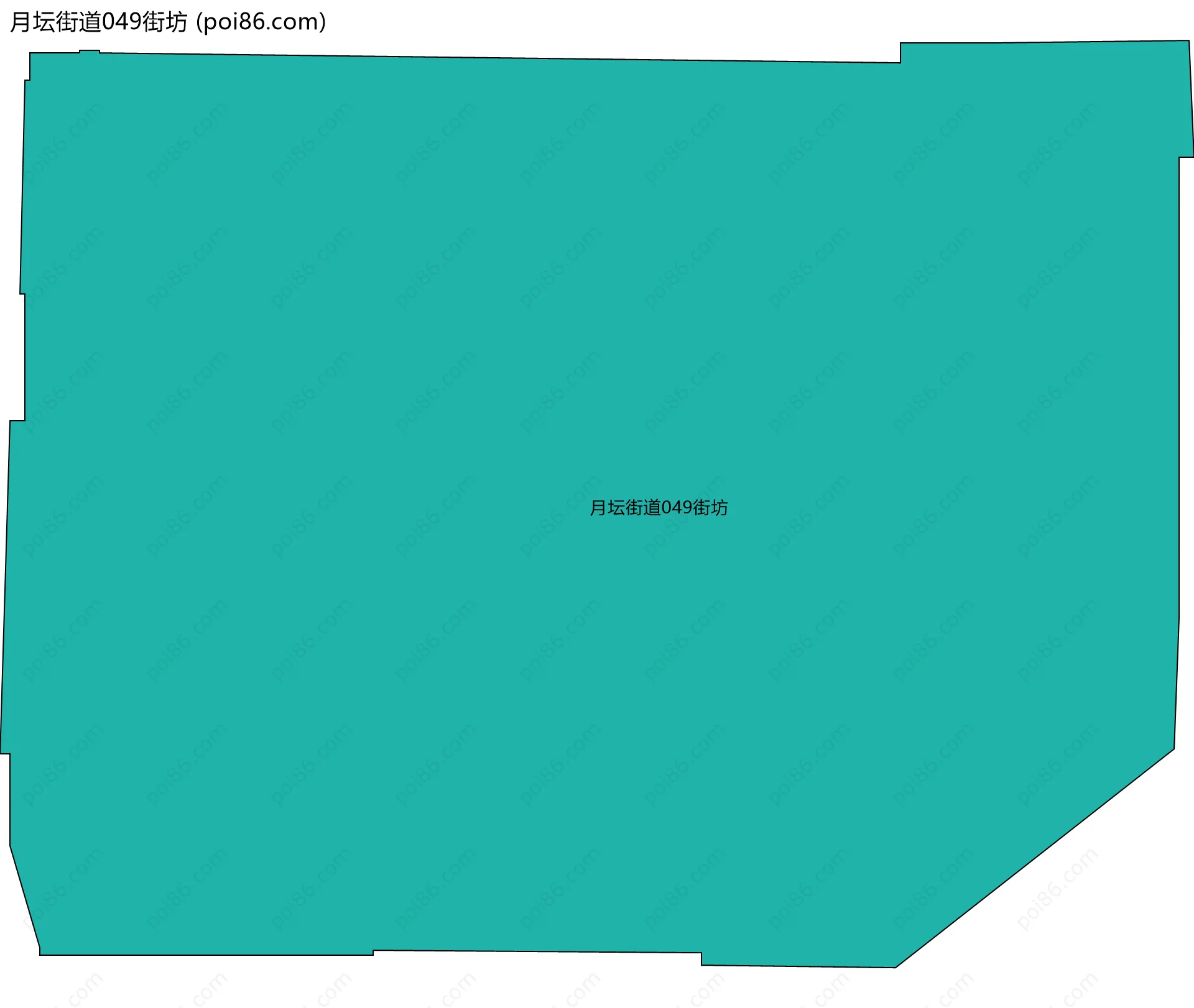 月坛街道049街坊边界地图