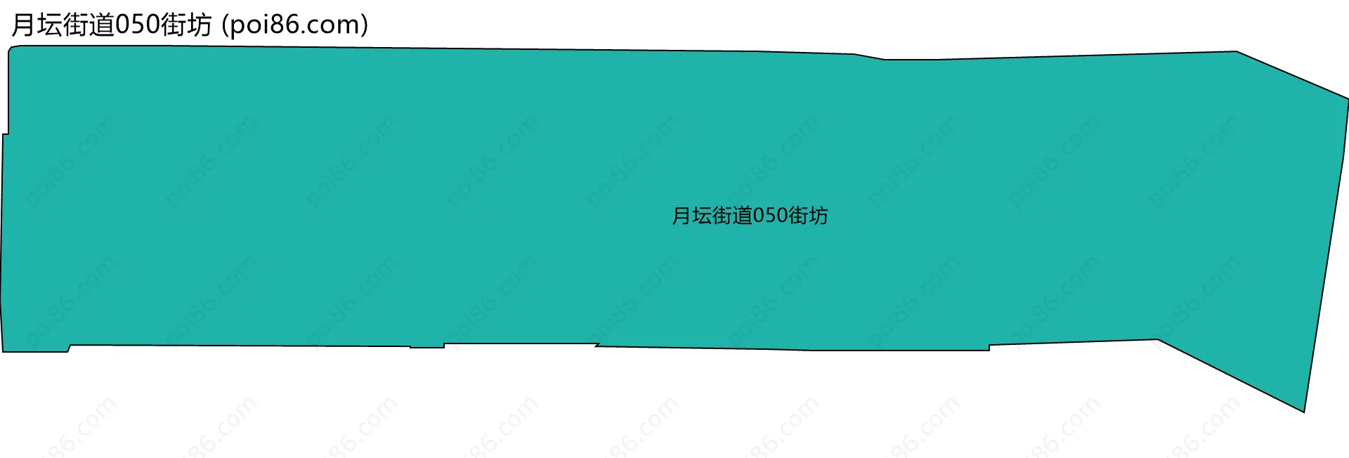 月坛街道050街坊边界地图