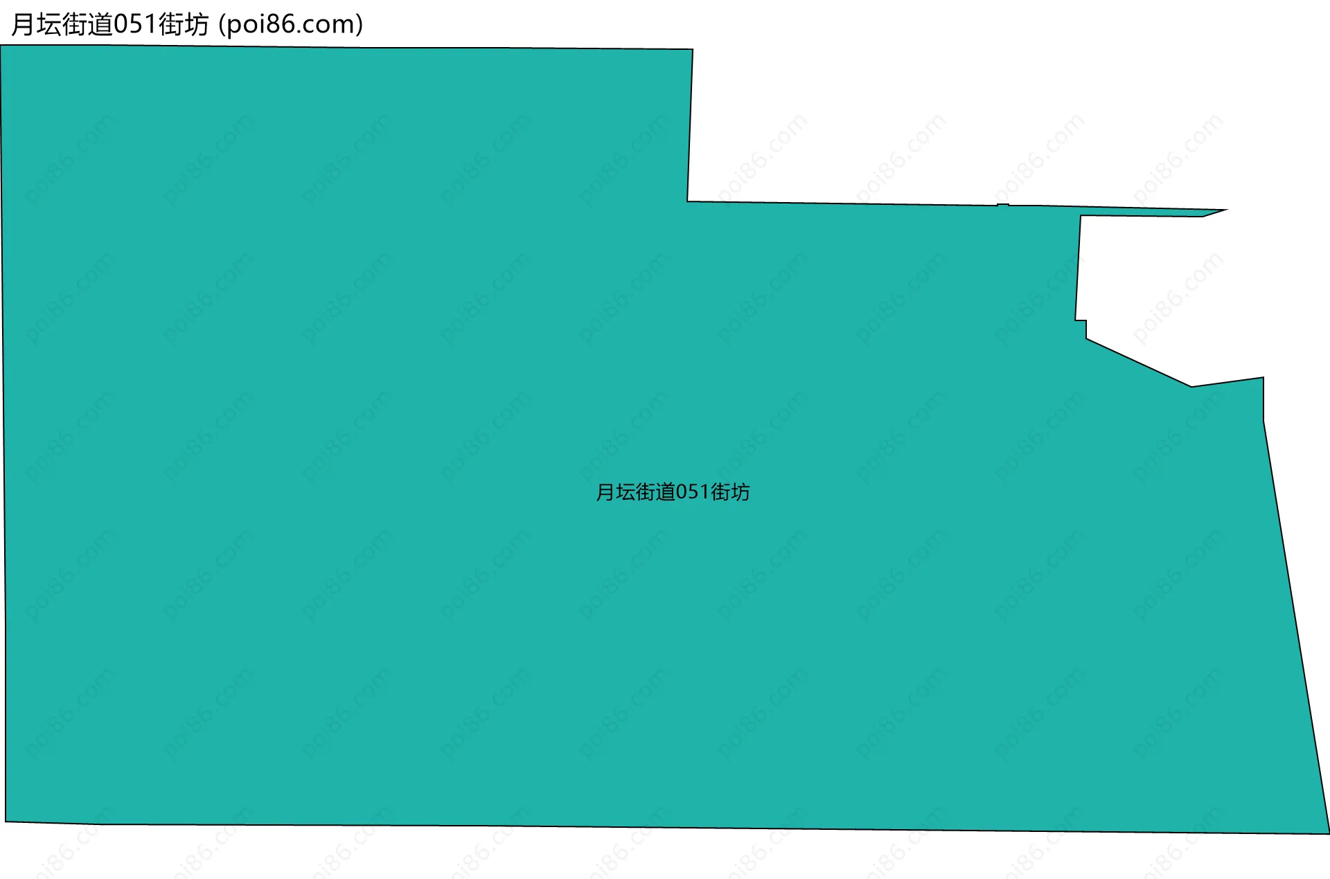 月坛街道051街坊边界地图