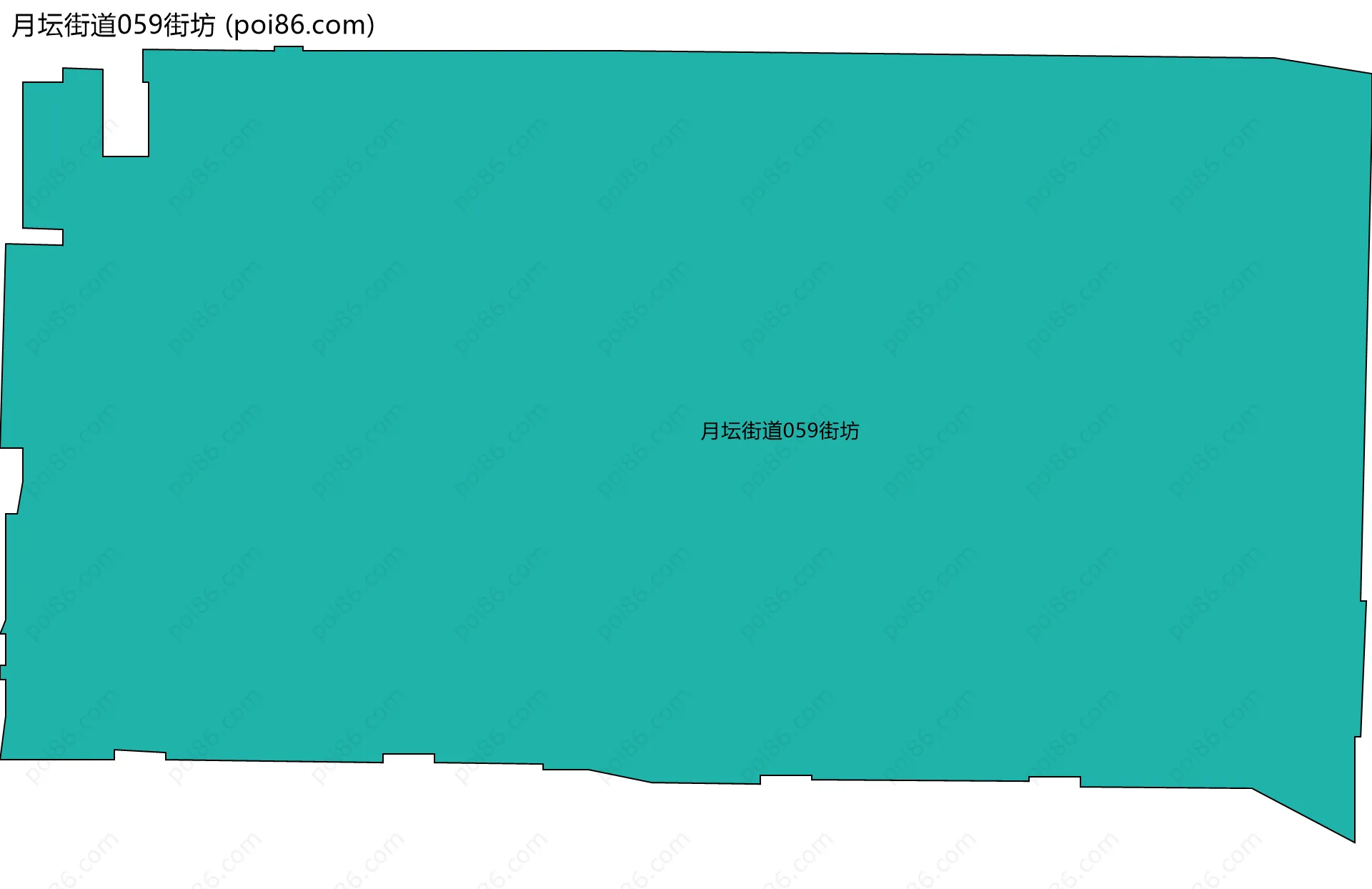月坛街道059街坊边界地图