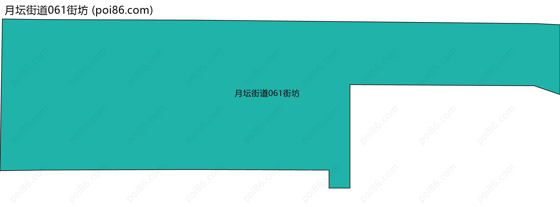 月坛街道061街坊边界地图