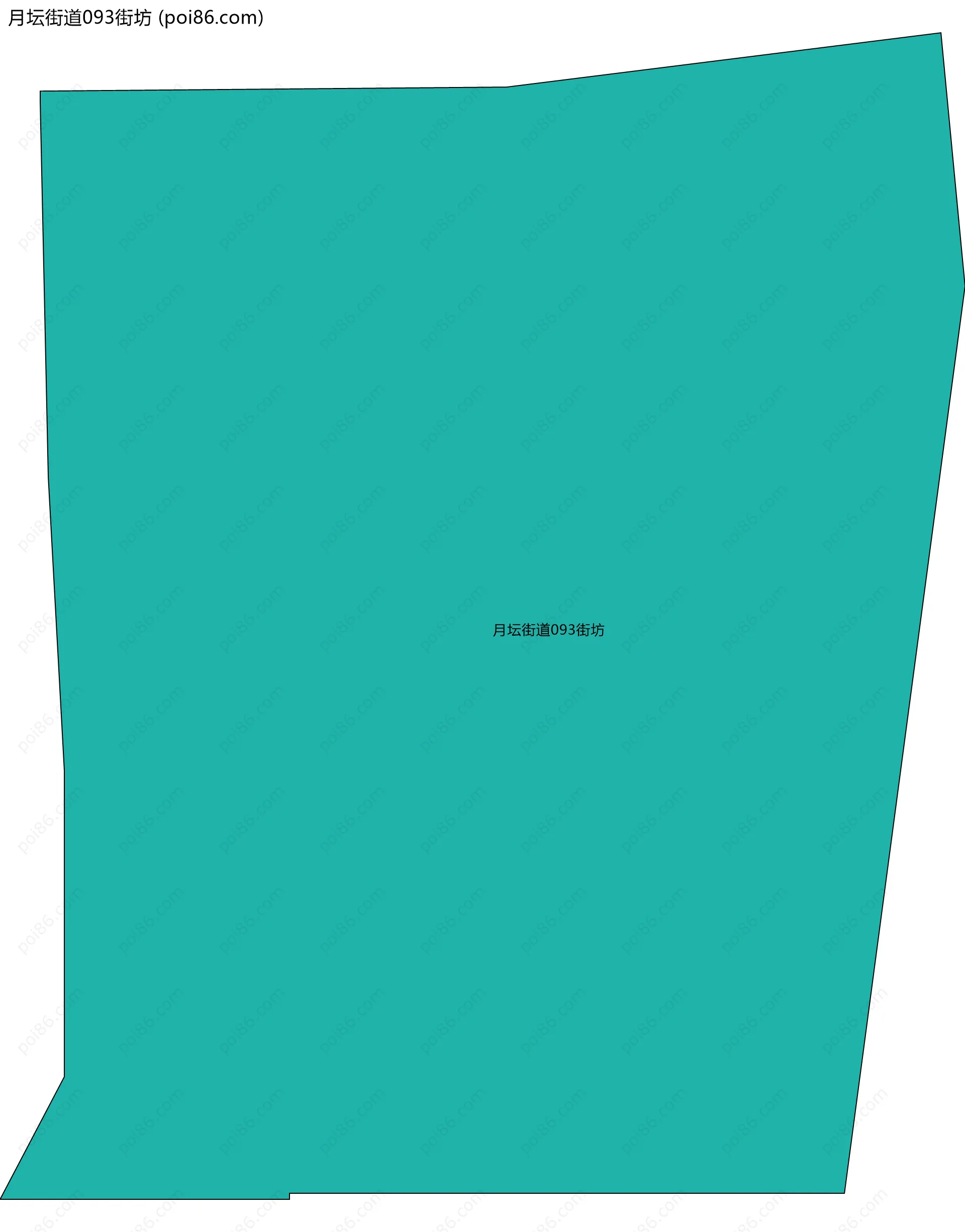 月坛街道093街坊边界地图