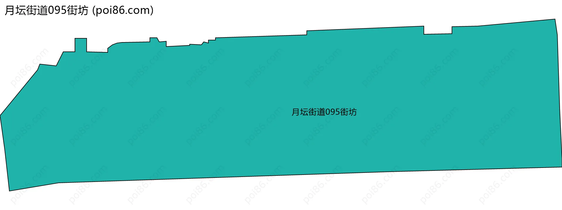 月坛街道095街坊边界地图