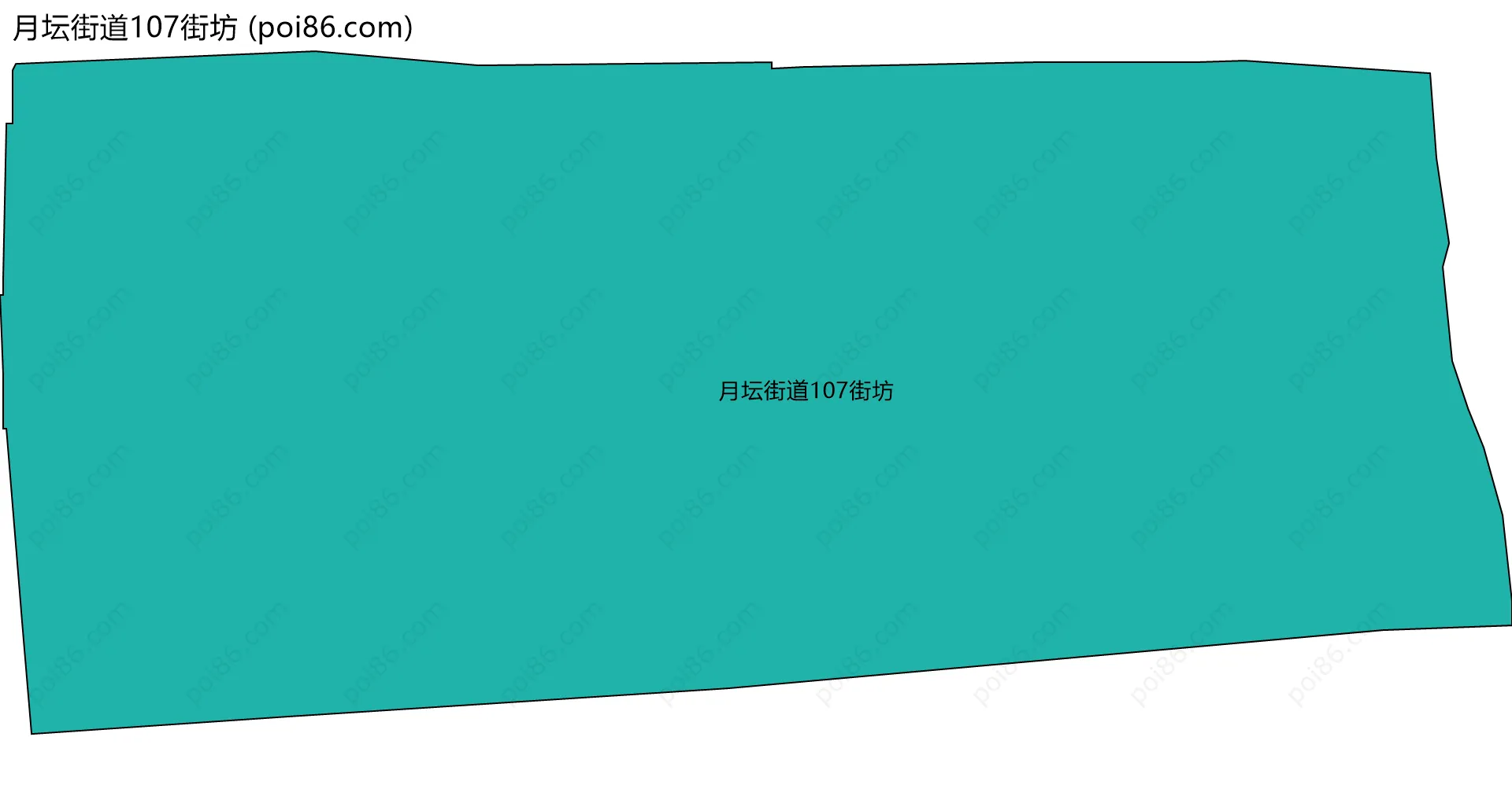 月坛街道107街坊边界地图