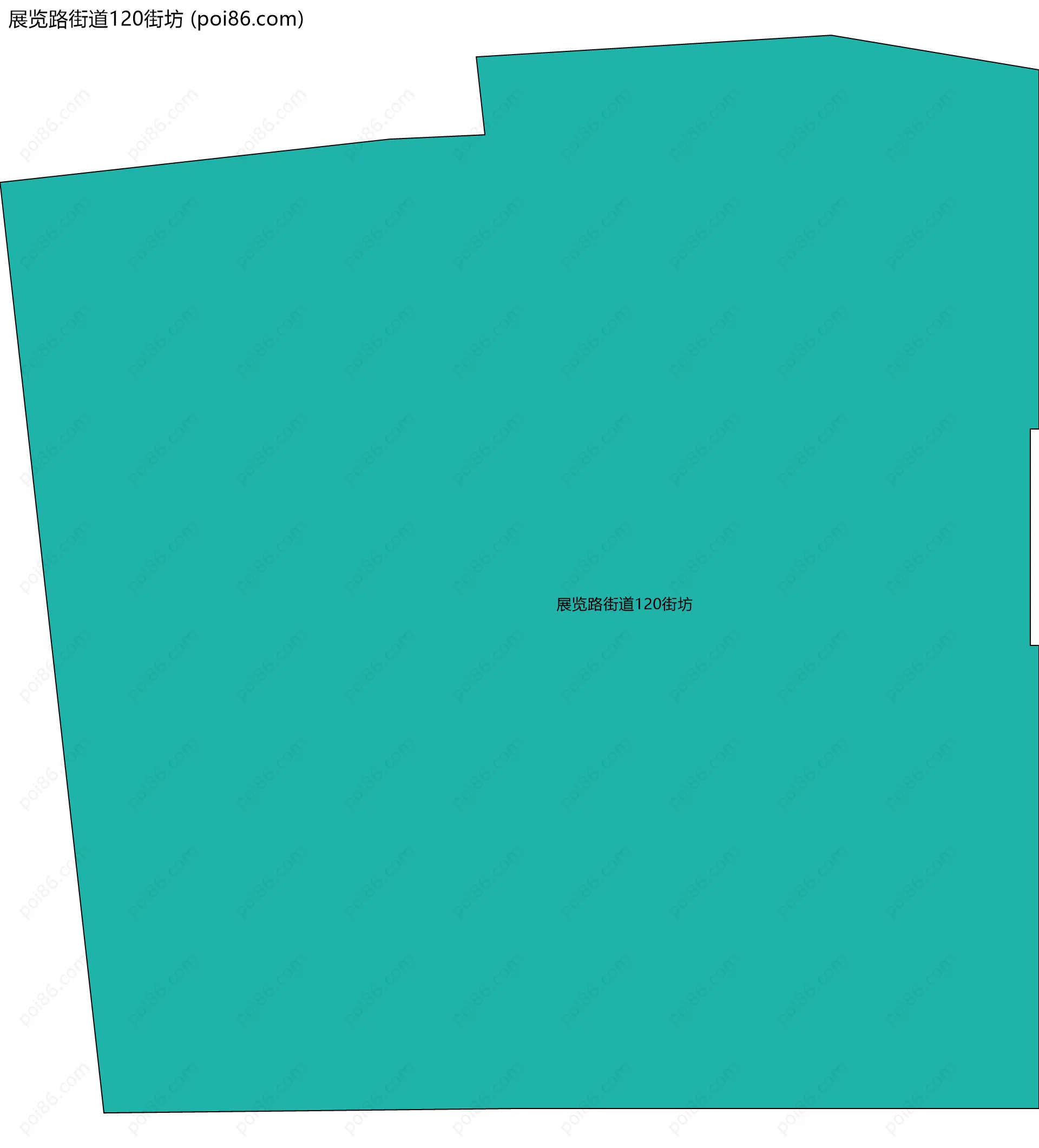 展览路街道120街坊边界地图