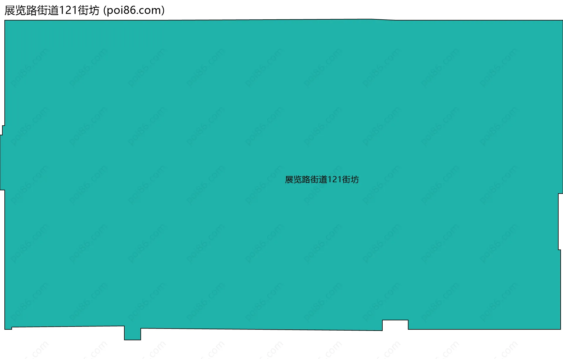 展览路街道121街坊边界地图