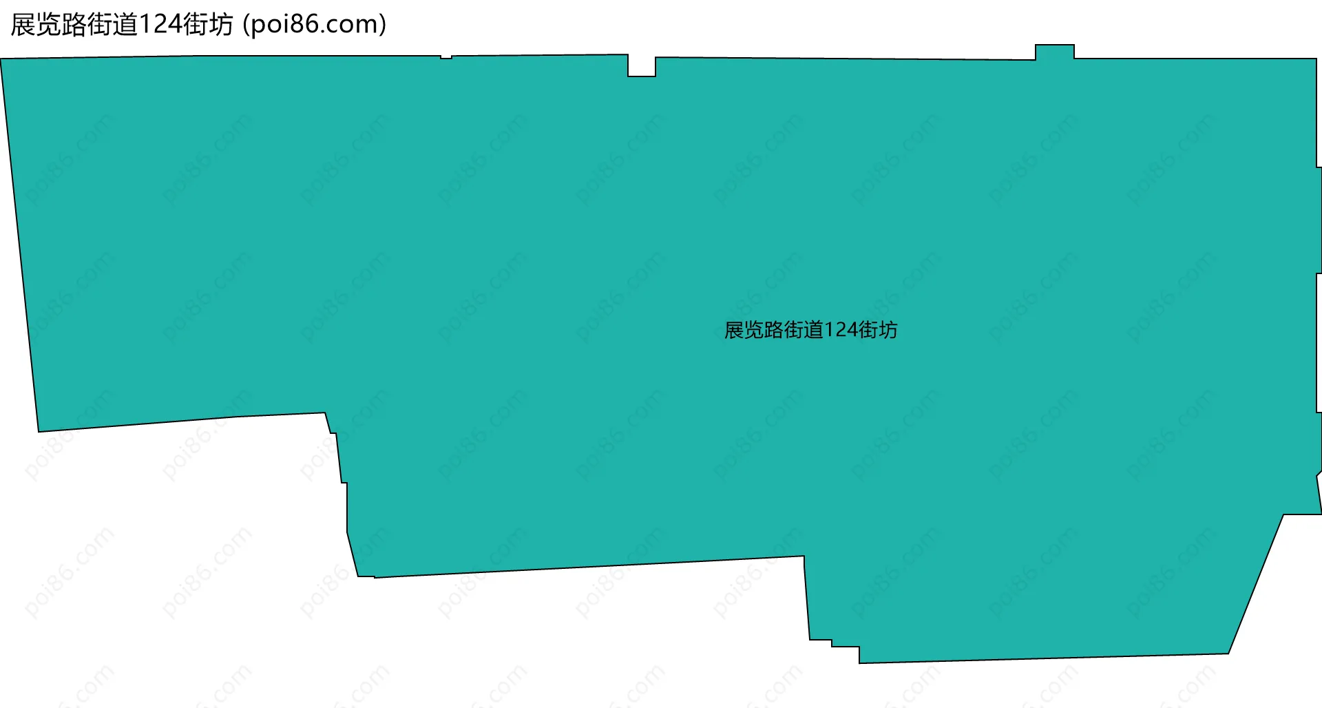 展览路街道124街坊边界地图