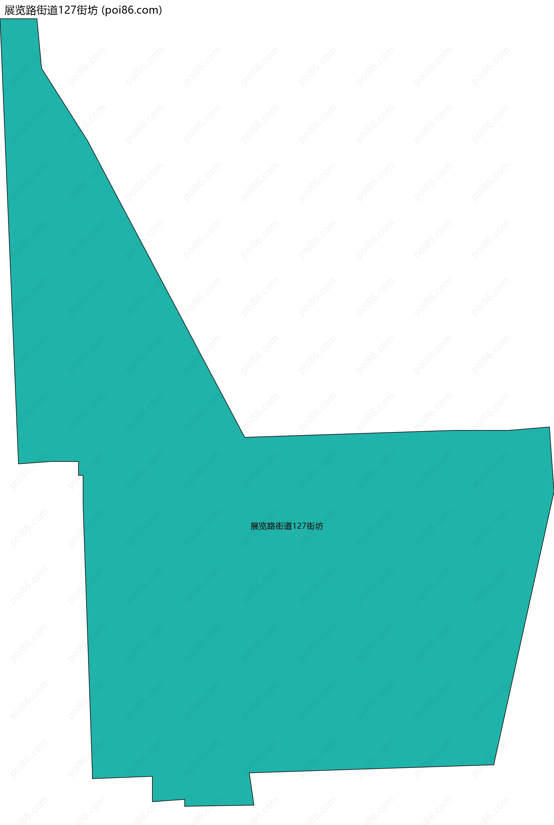 展览路街道127街坊边界地图