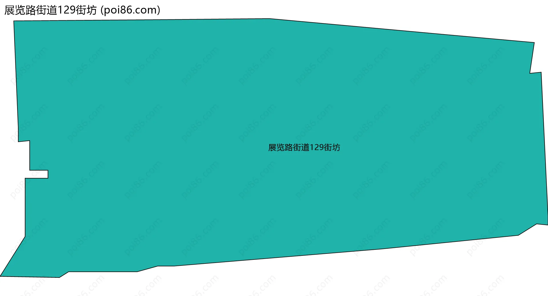 展览路街道129街坊边界地图