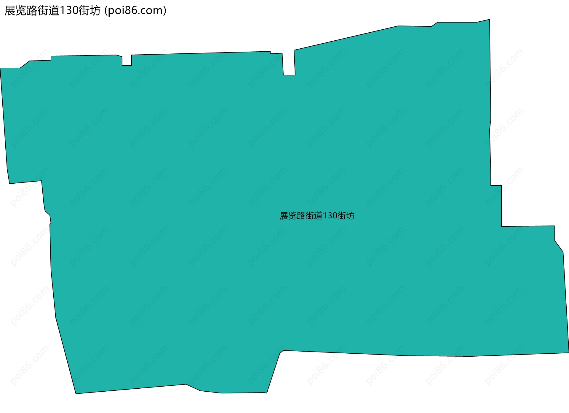 展览路街道130街坊边界地图