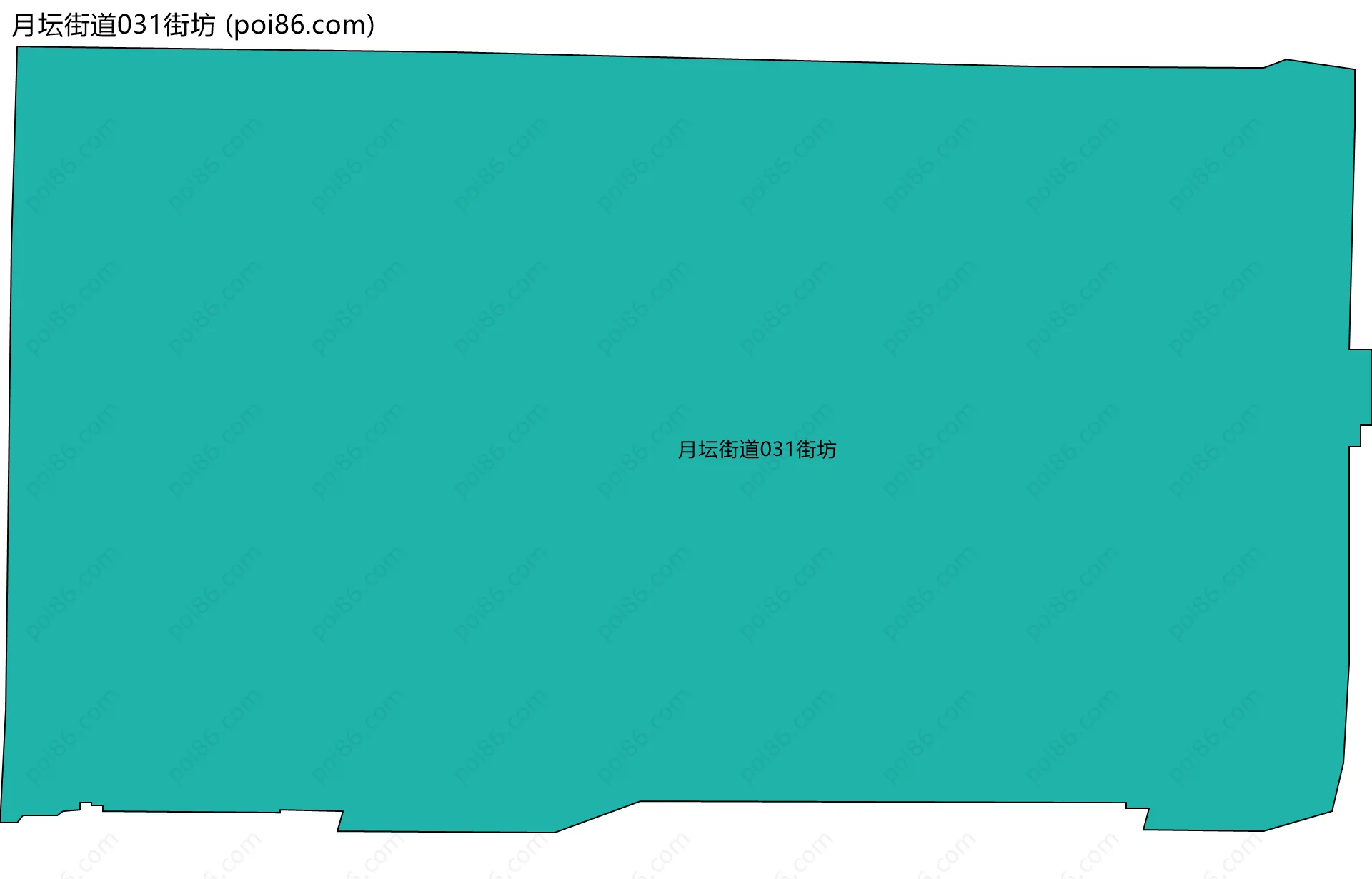月坛街道031街坊边界地图