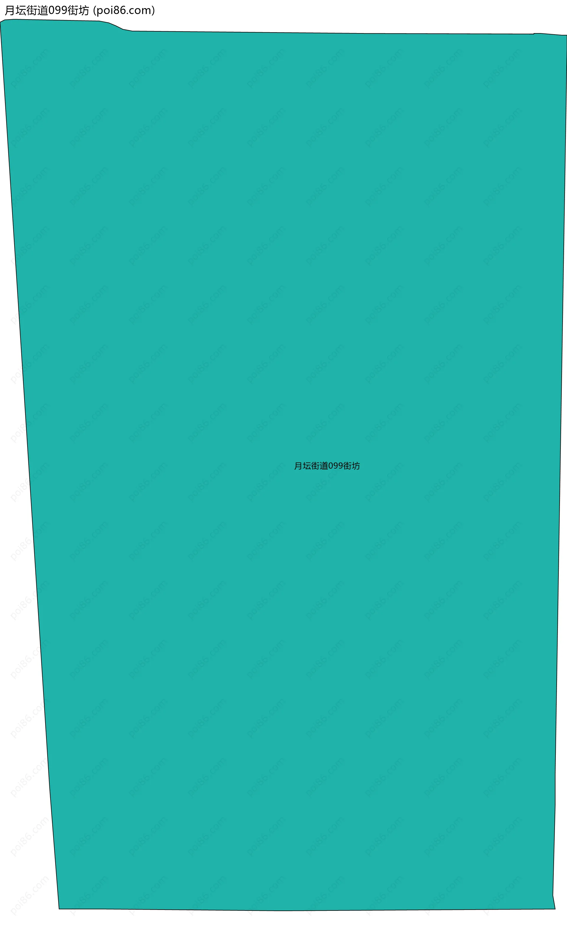 月坛街道099街坊边界地图