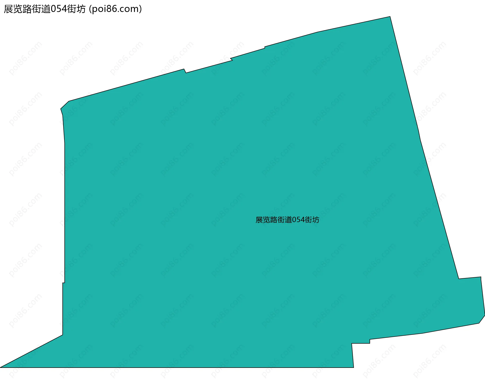 展览路街道054街坊边界地图